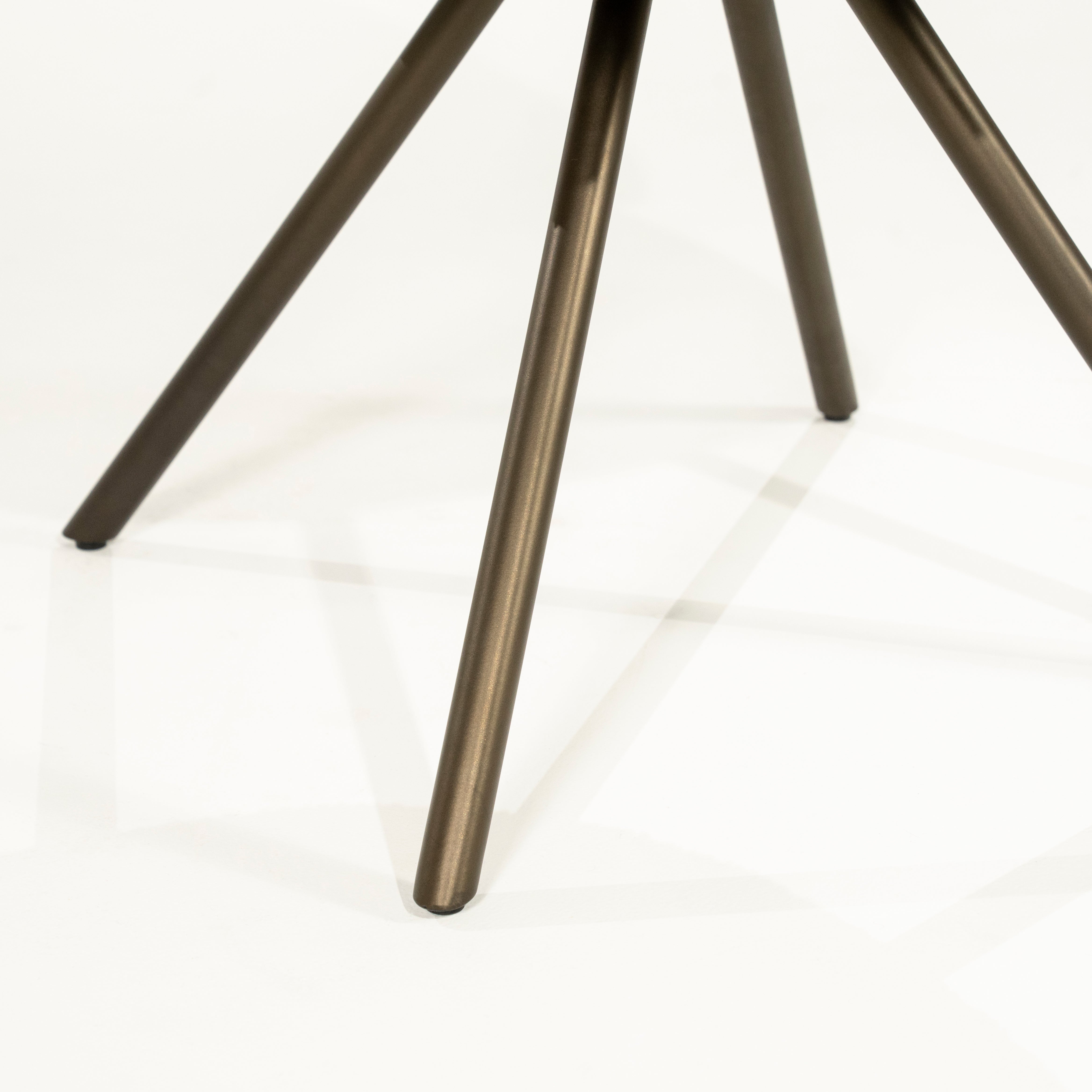 Draaistoel JAYSON taupe met donkerbruine basis