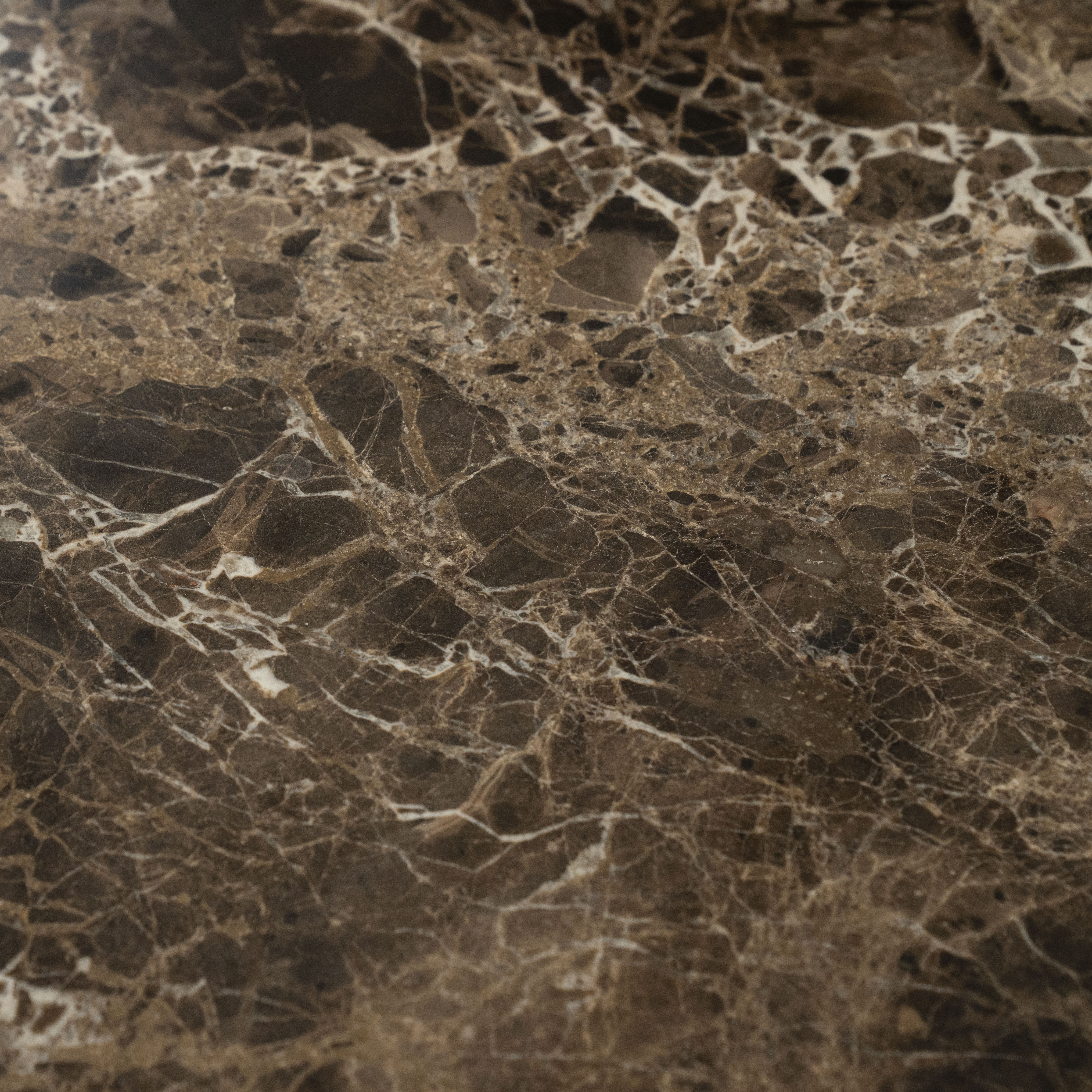 DEVIN Side Table Brown Emperador Marble