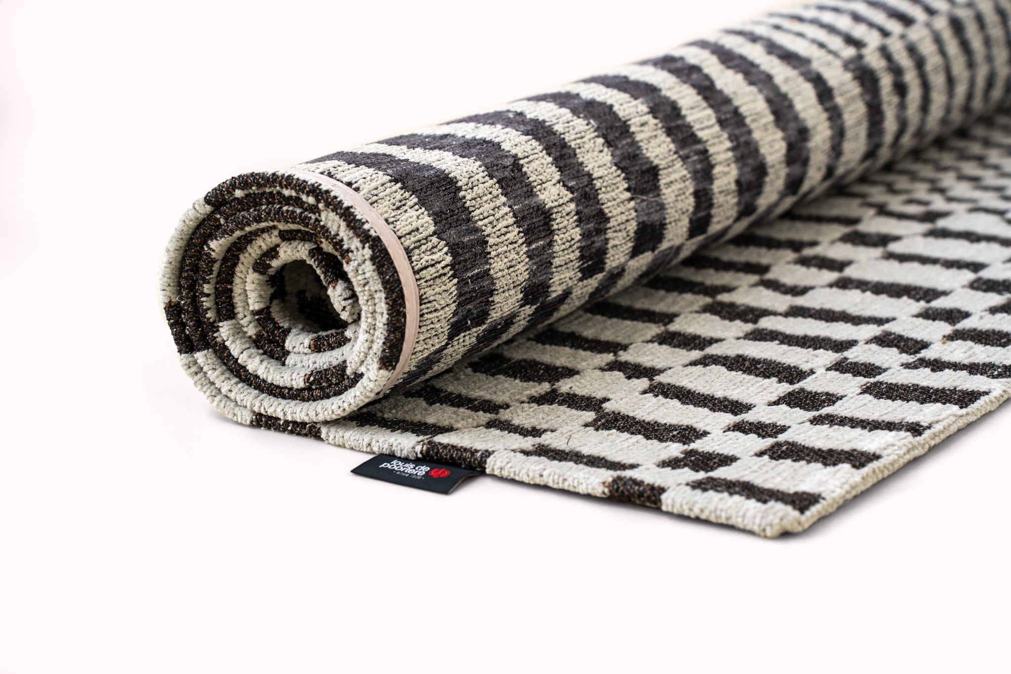 Vloerkleed BERBER CAIDAL gebroken wit met donkergrijs