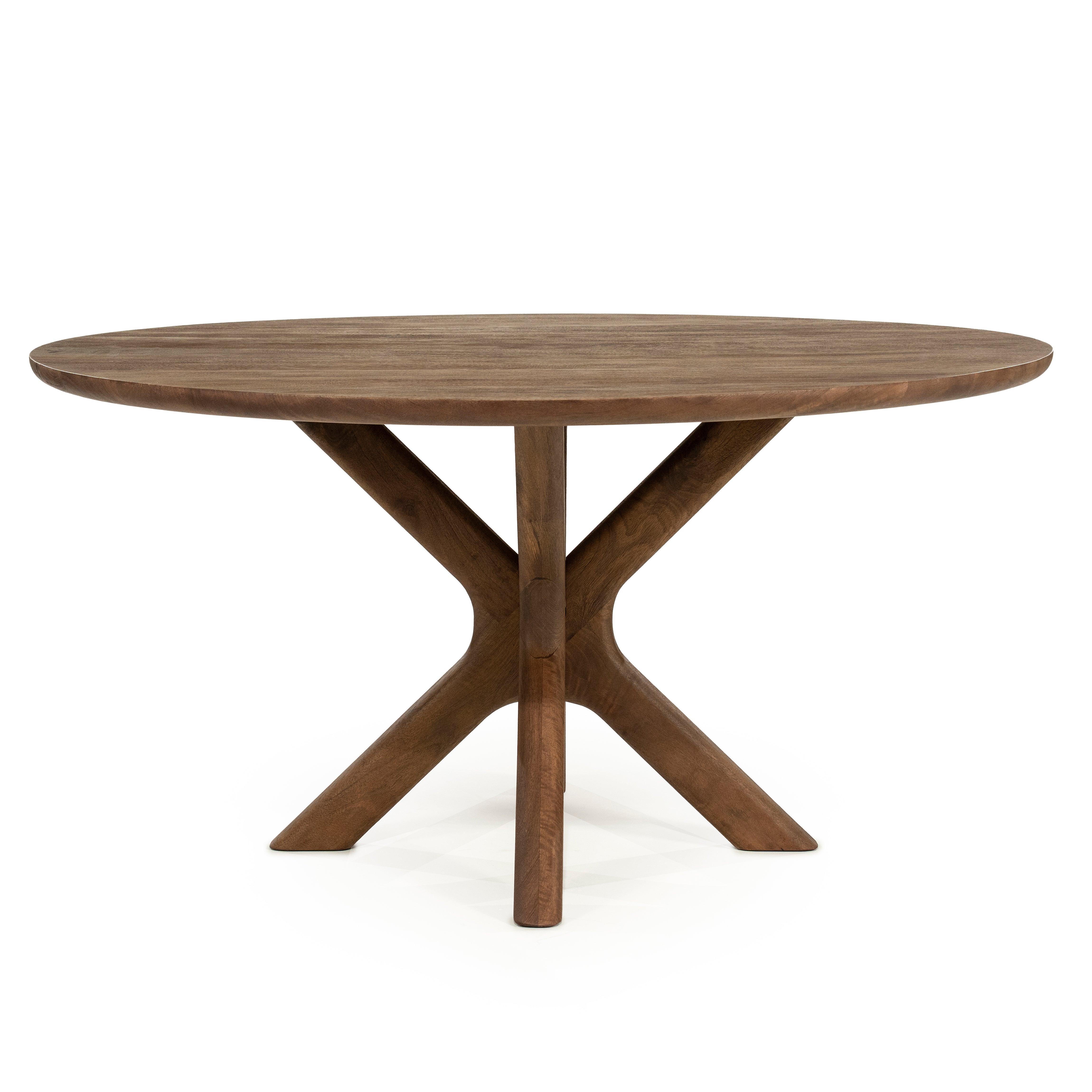 Ronde tafel TYCHO donker mango hout