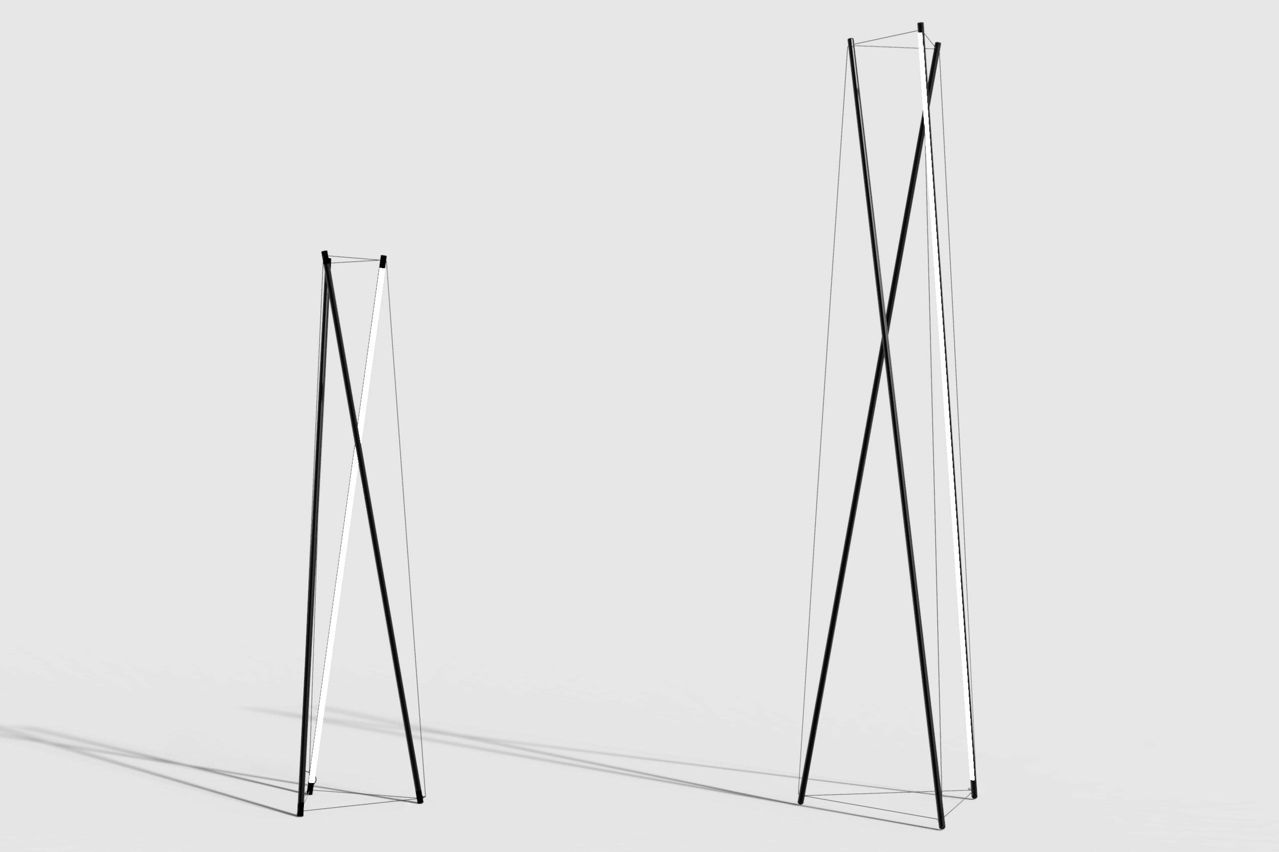 Vloerlamp TENSO zwart