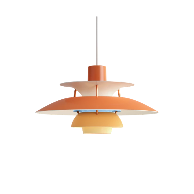 PH 5 pendant lamp in shades of orange