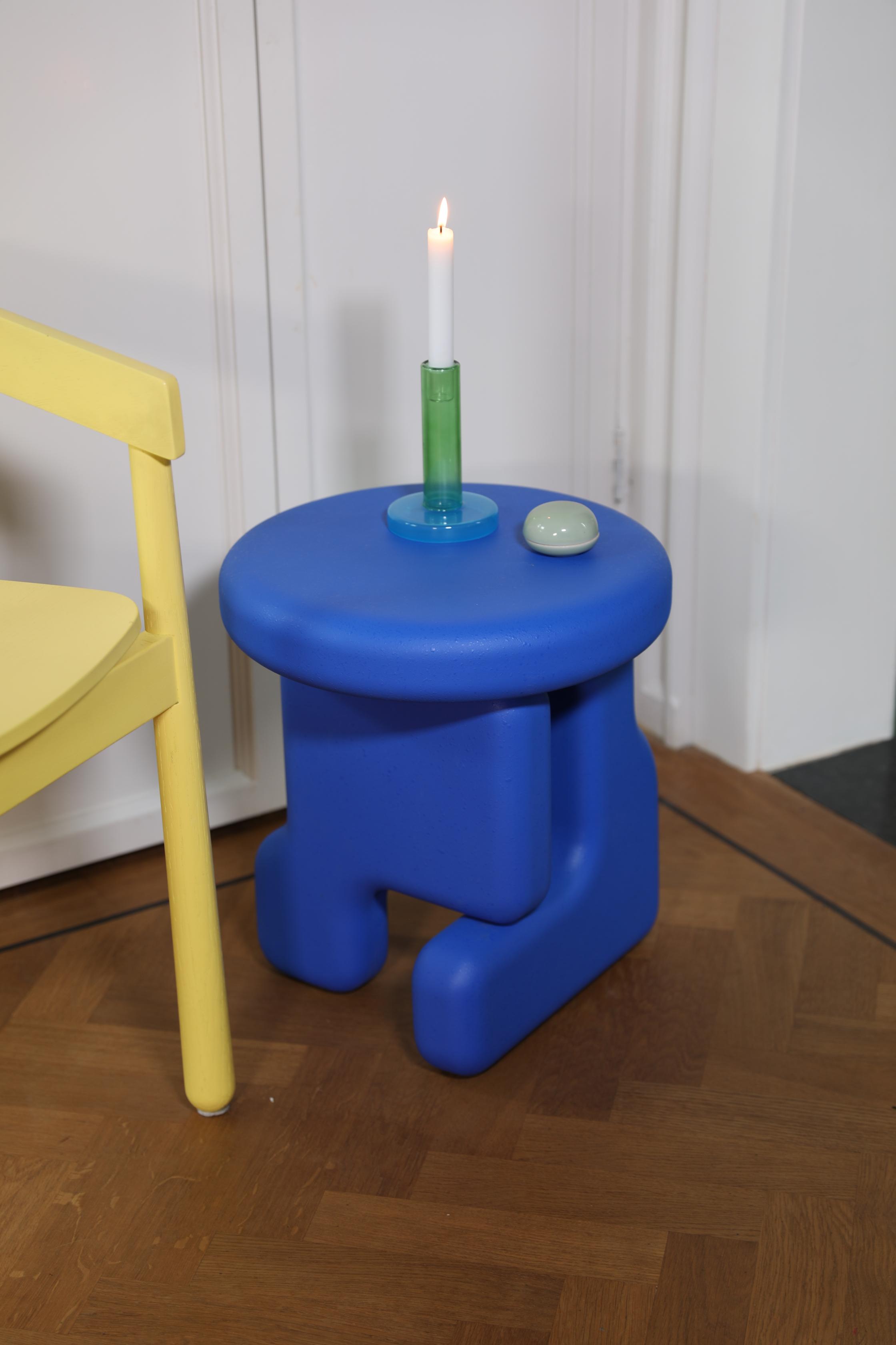 PLOT blue side table