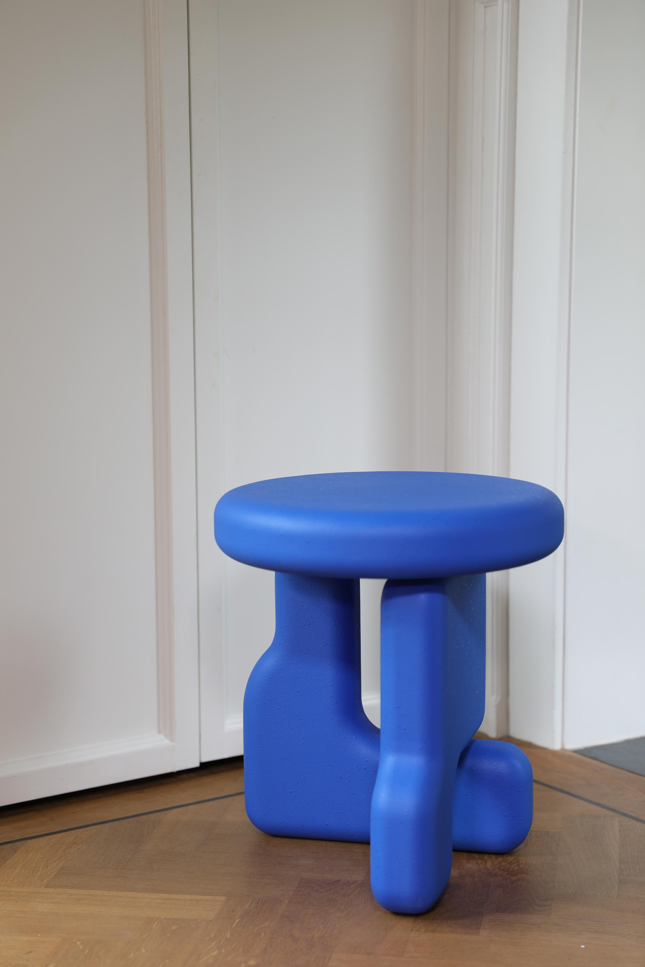 PLOT blue side table