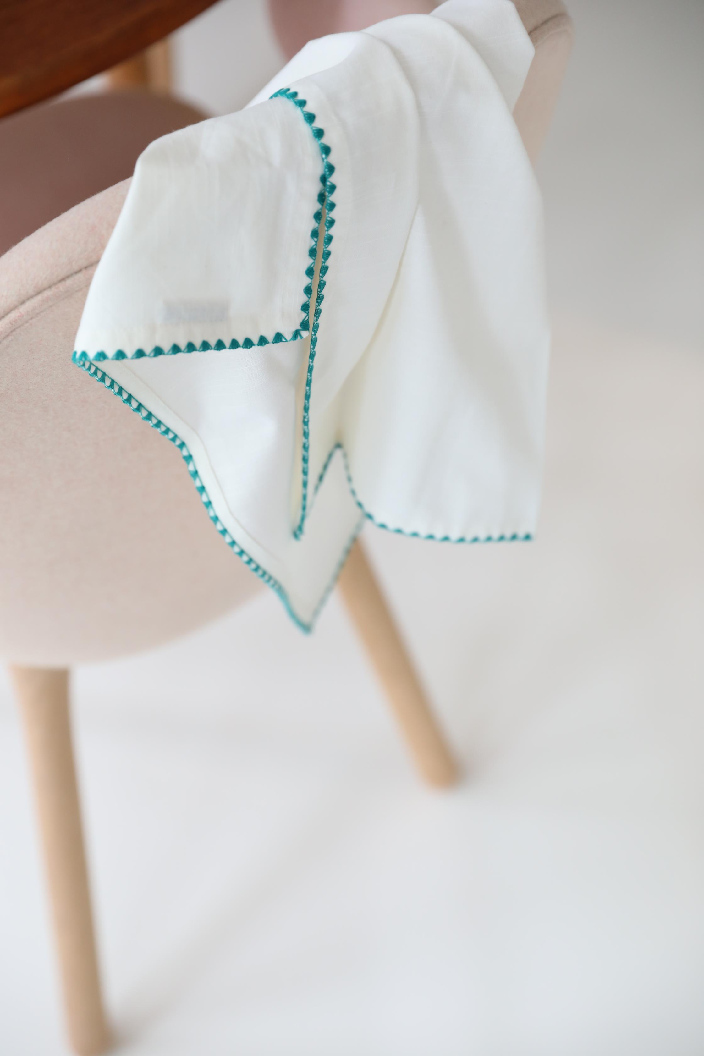 Zigzag servetten set katoen