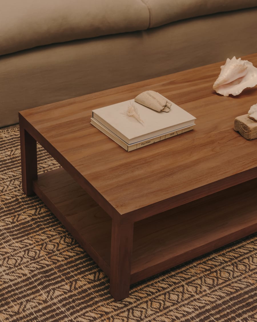 Stolik kawowy SASHI drewno tekowe – Kave Home