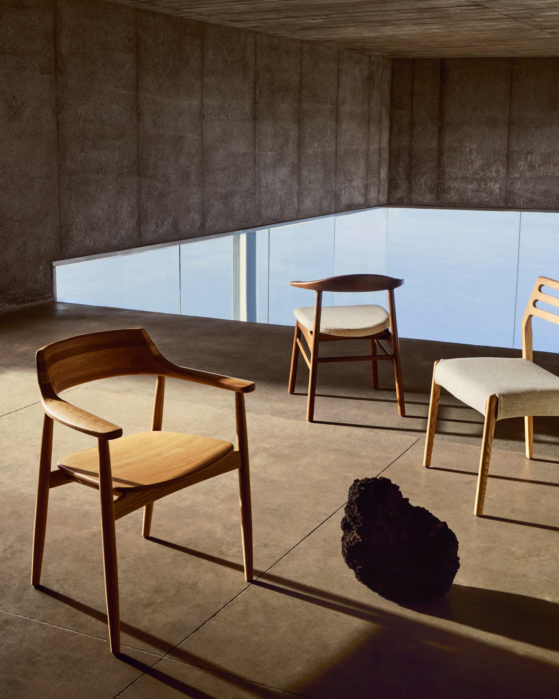 FONDES Stuhl aus massivem Eichenholz