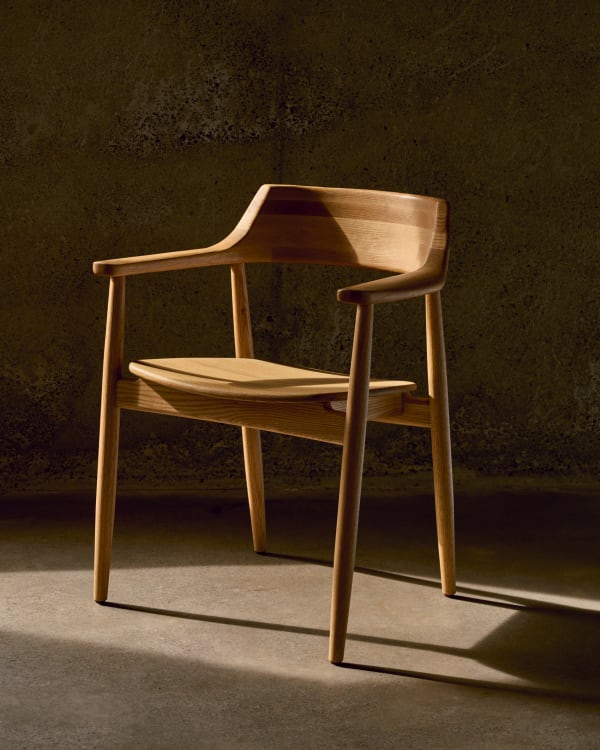 FONDES Stuhl aus massivem Eichenholz