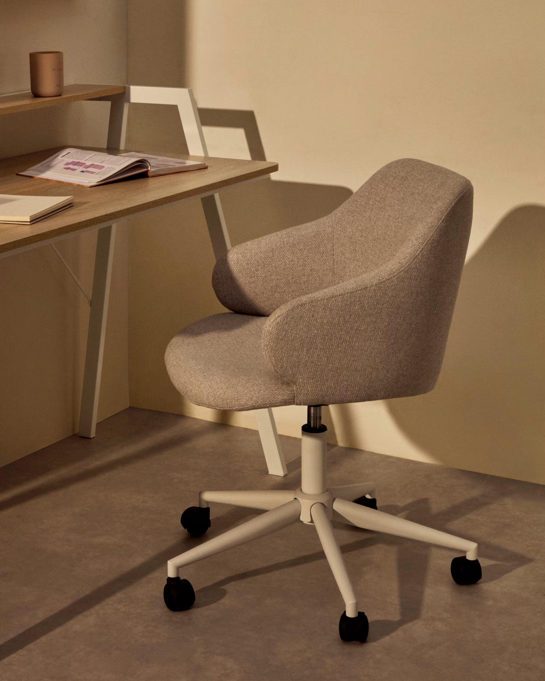 Bureau stoel EINARA lichtgrijs