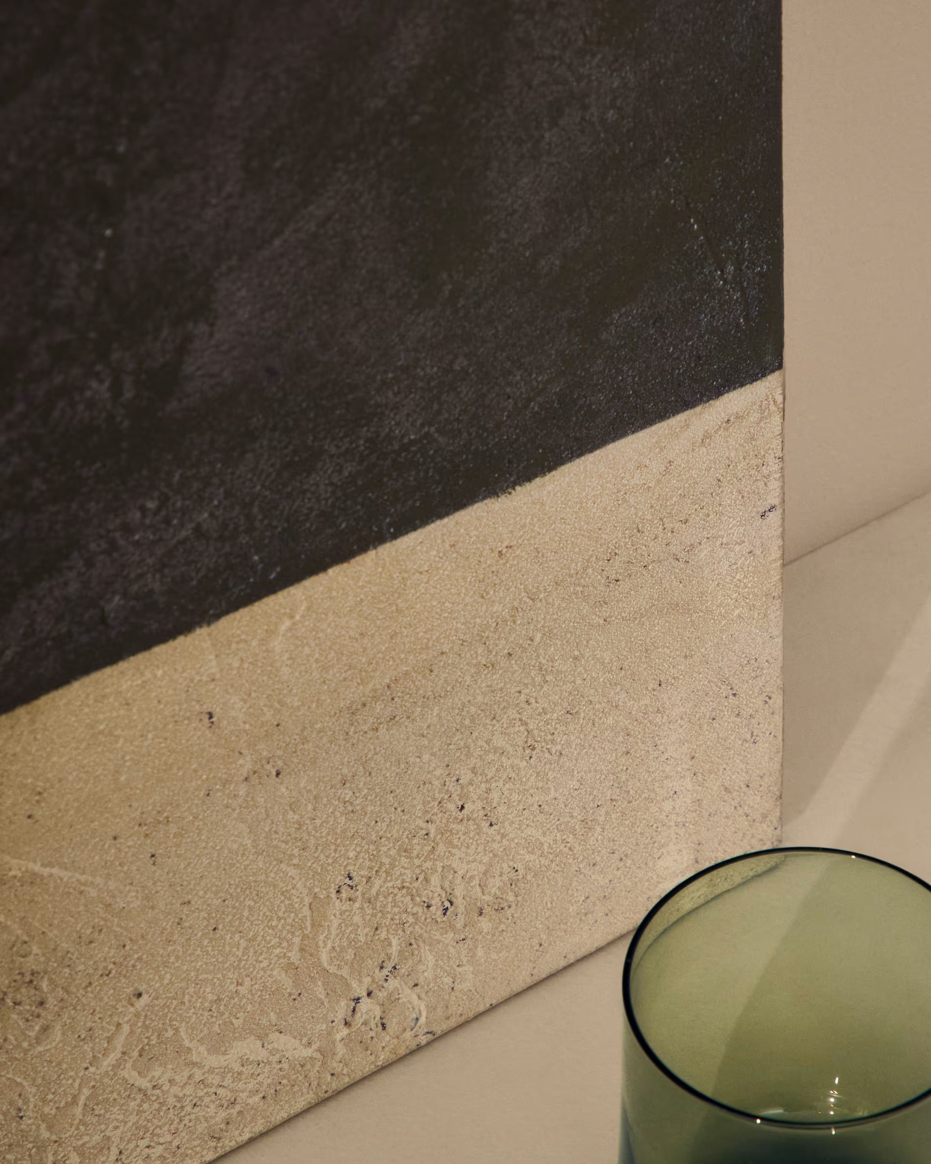 Schilderij FIDA groen met beige