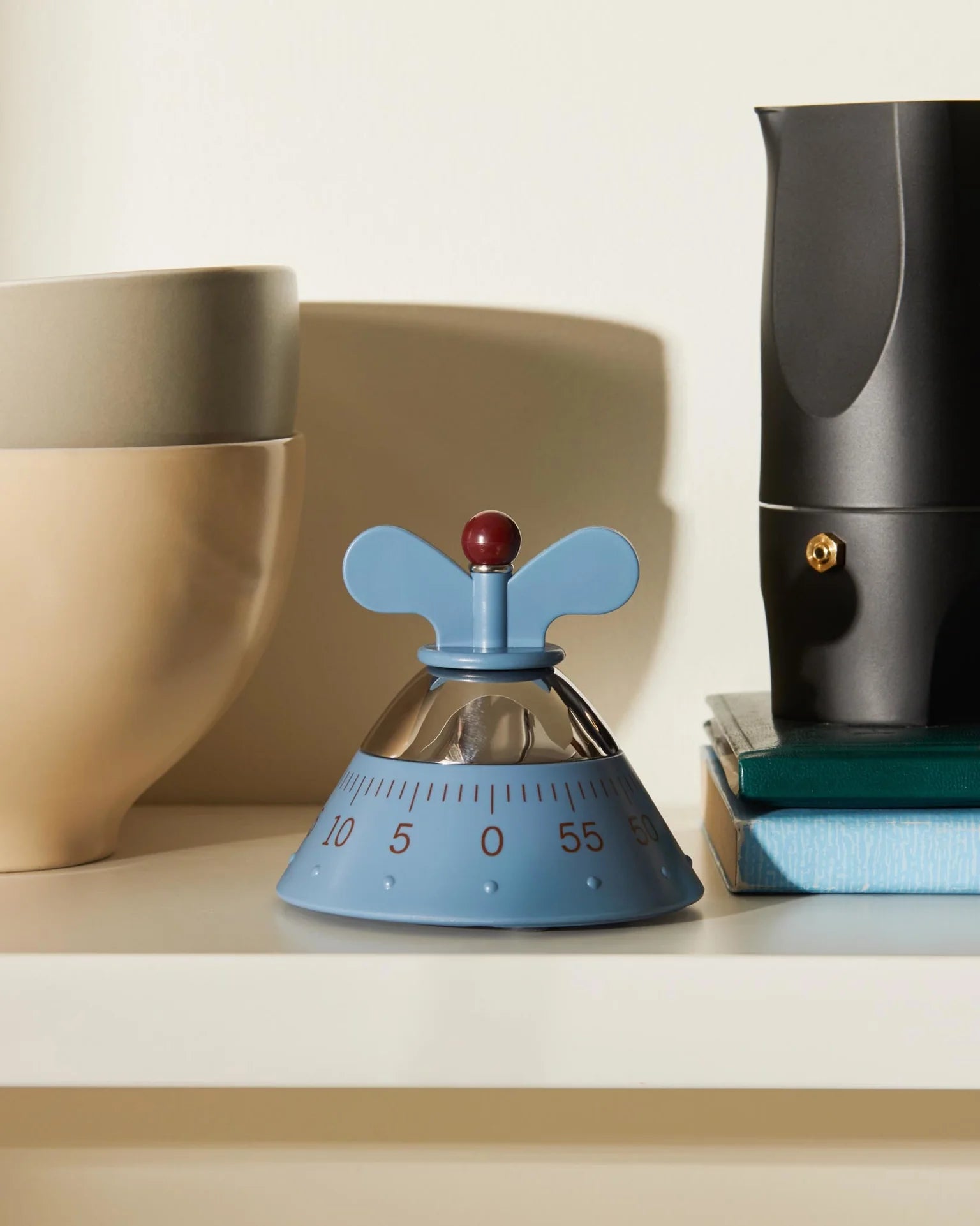 Minutnik kuchenny KITCHEN TIMER biały – styl art déco