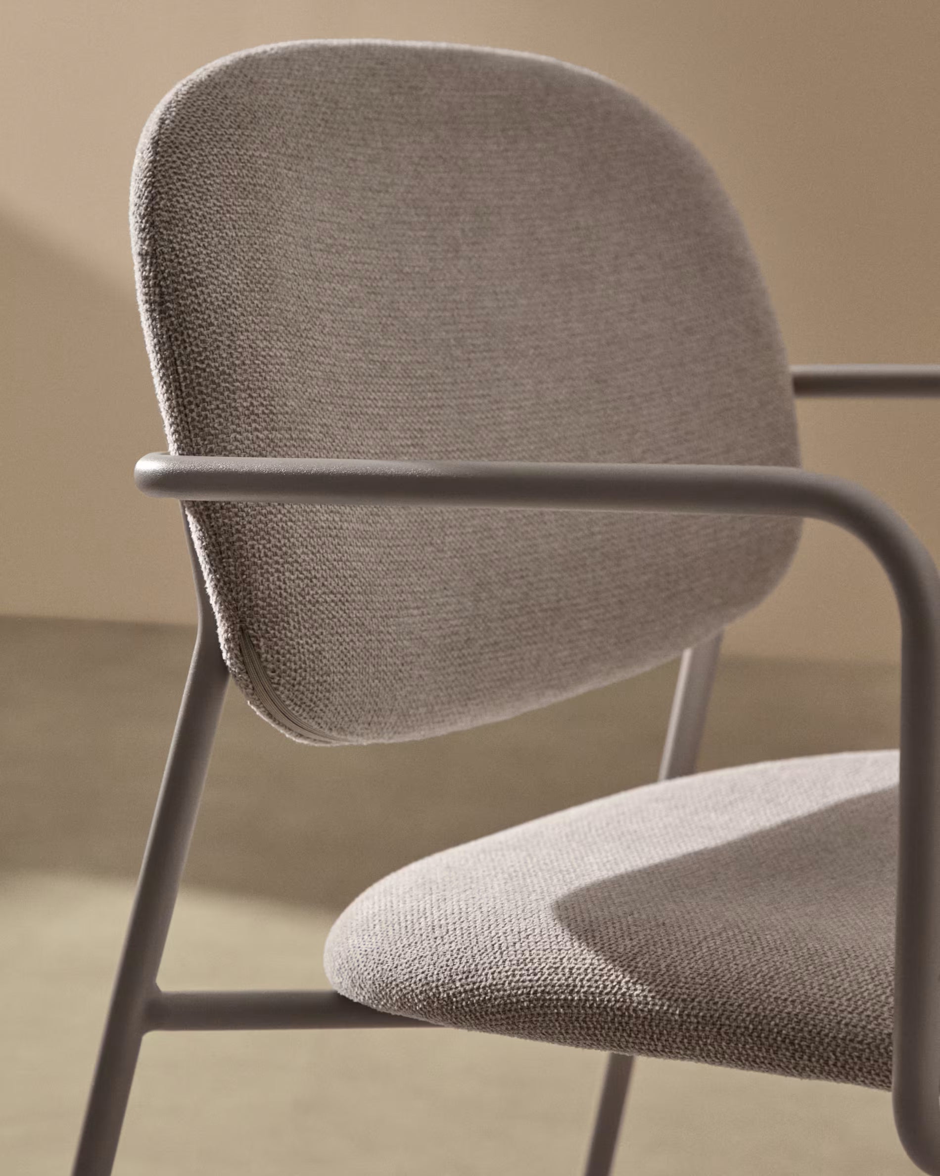 MELI armstoel grijsbeige