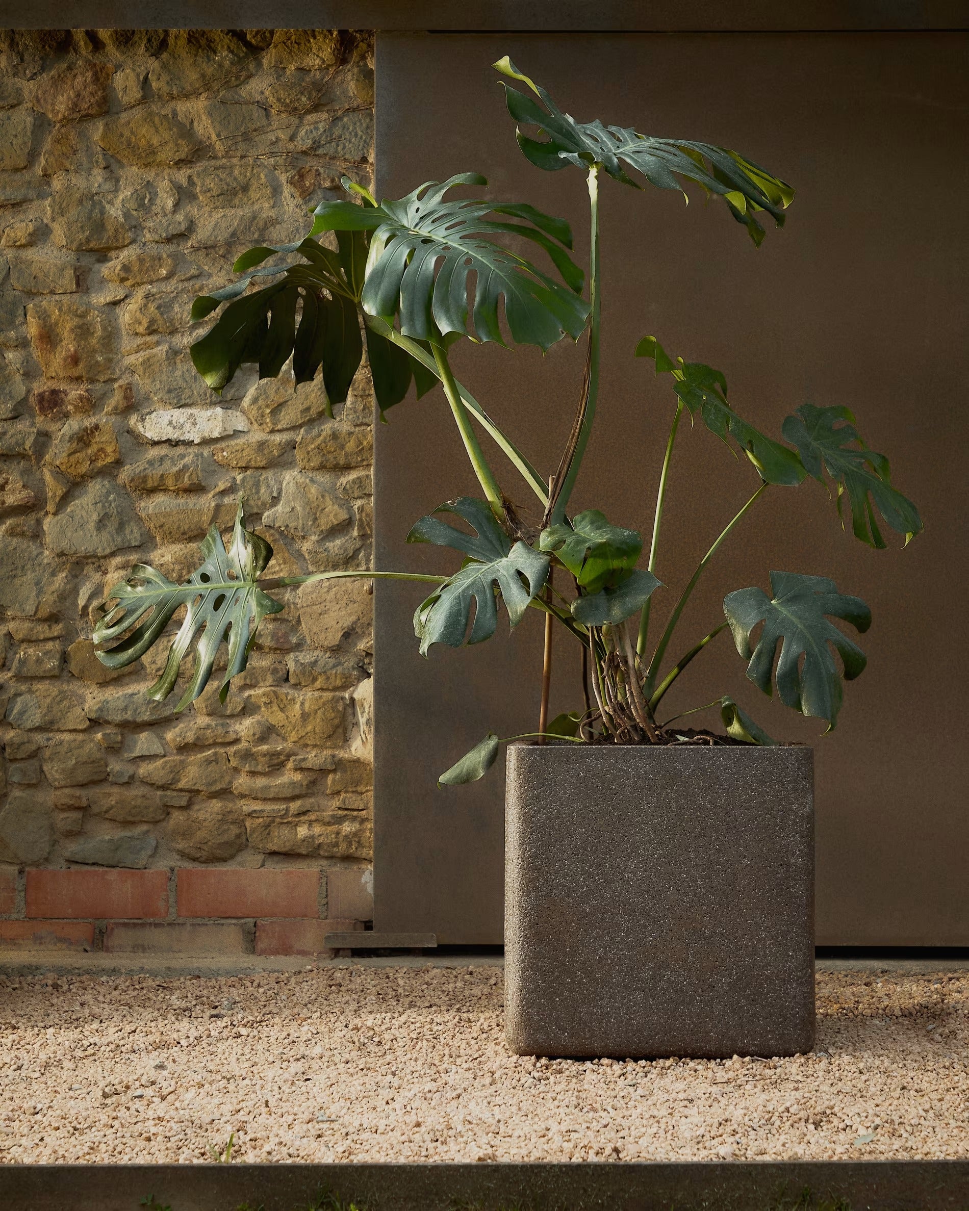 MINOA set van potten bruin policement