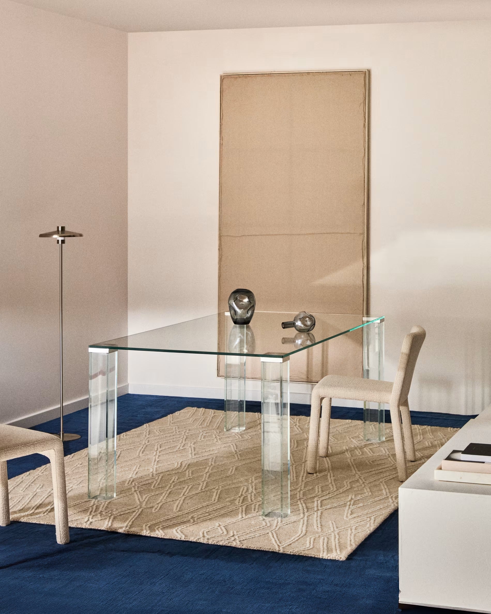 ADULARIA Table transparent tempered glass