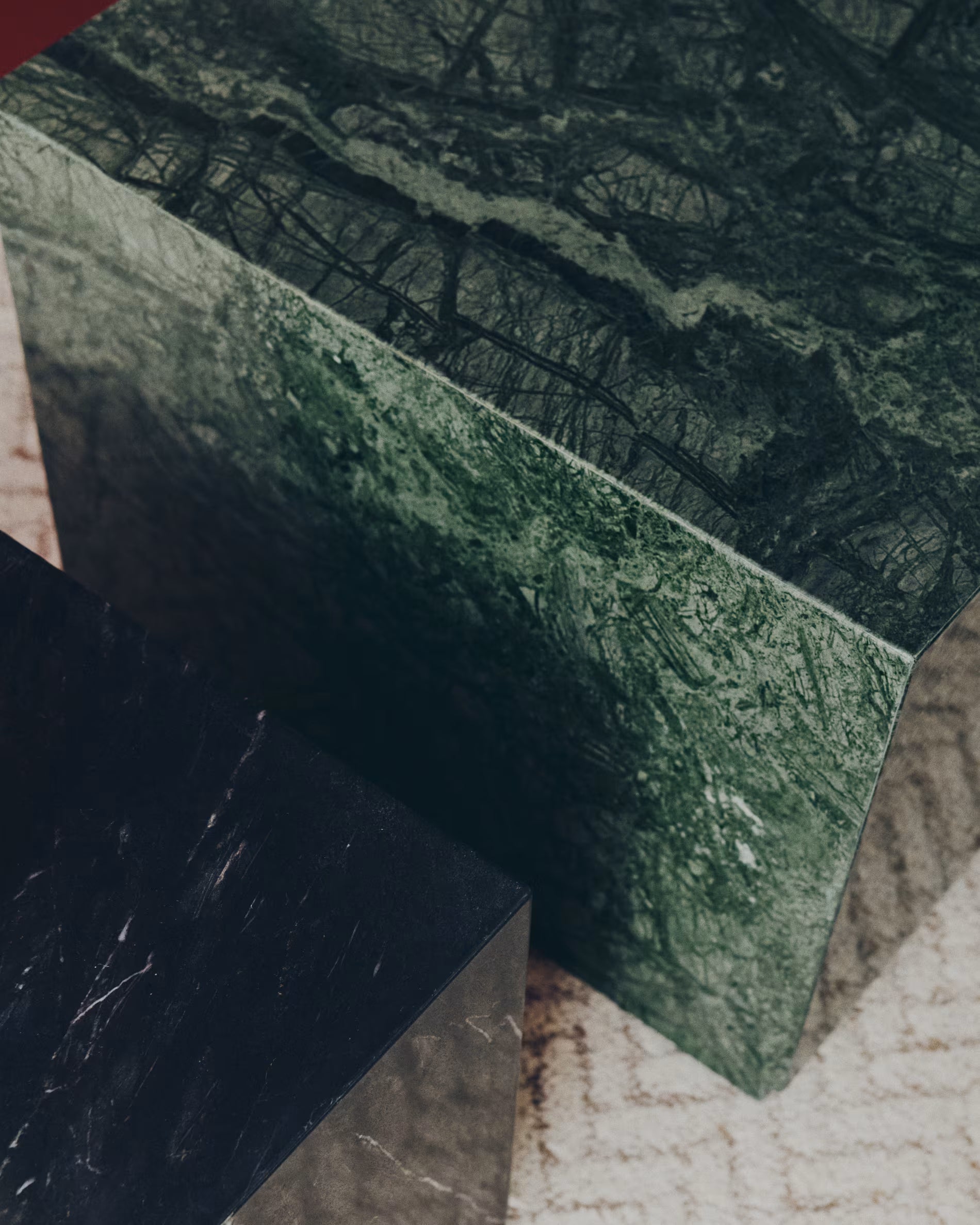 SOREIN Coffee Table Green Marble