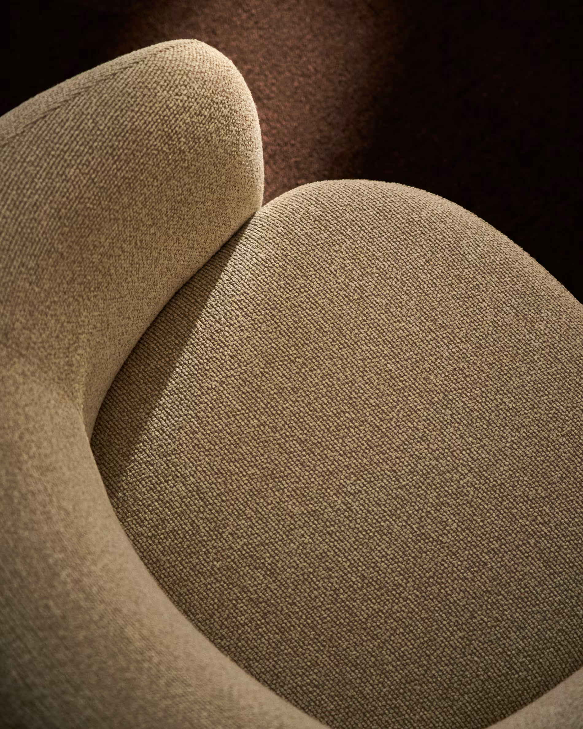 Draaistoel ODENIA beige boucle