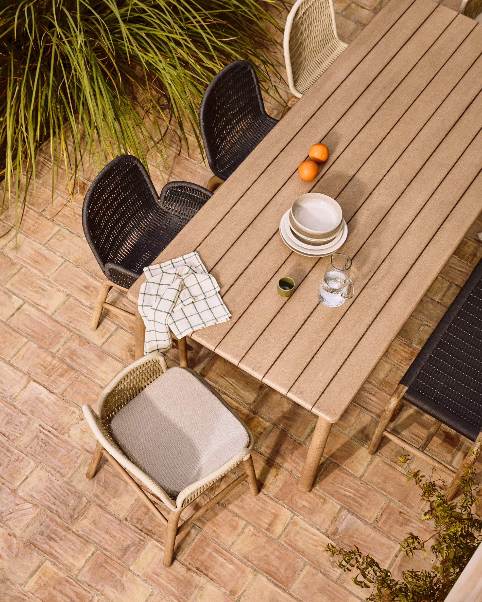 Tuinstoel ALIPA donkergrijs