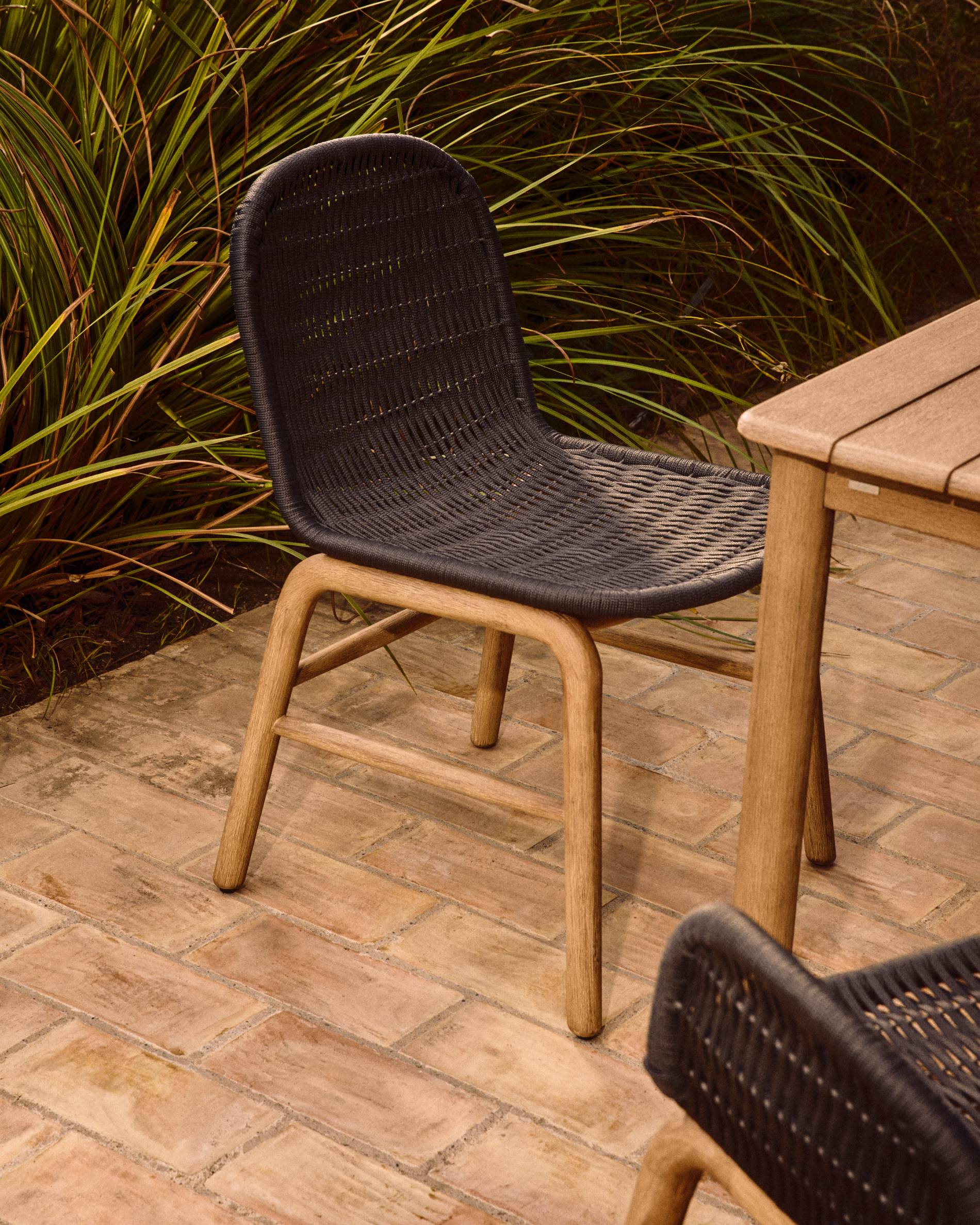 Tuinstoel ALIPA donkergrijs