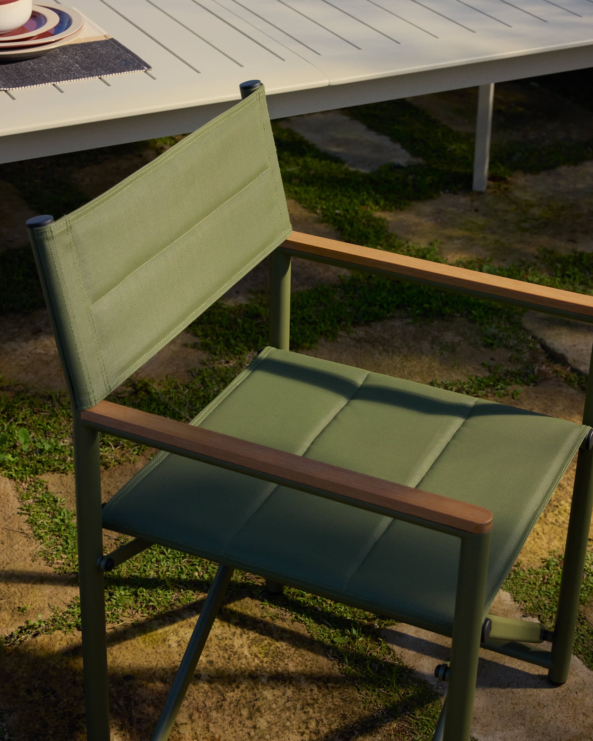 Opvouwbare tuinstoel TISNO groen