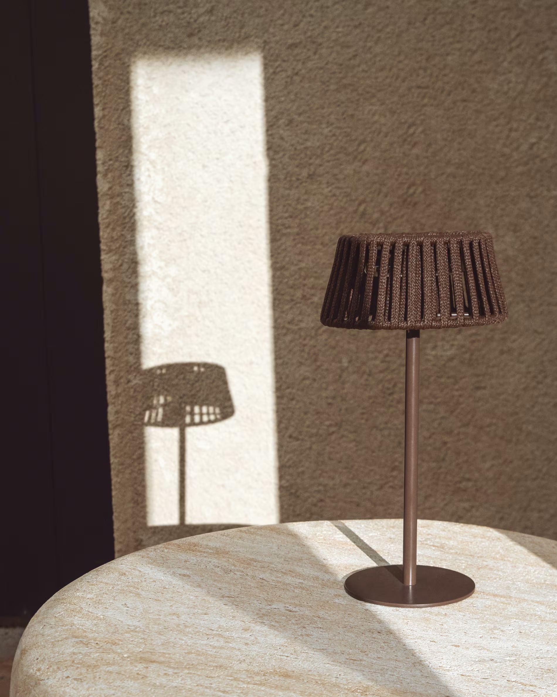 Zonne-energie tuinlamp ALDET bruin