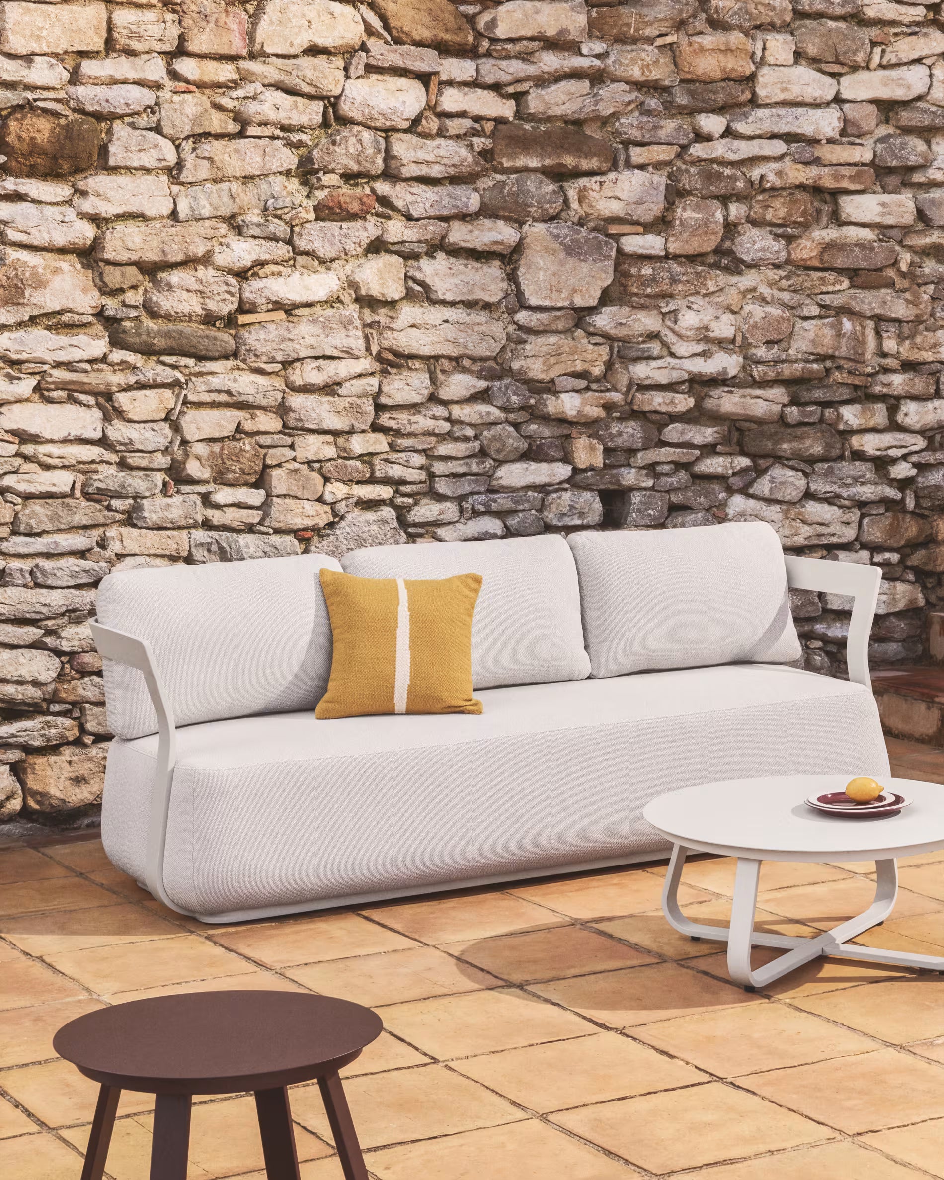 Sofa ogrodowa 3-osobowa TAMARIS ecru na taras i do ogrodu