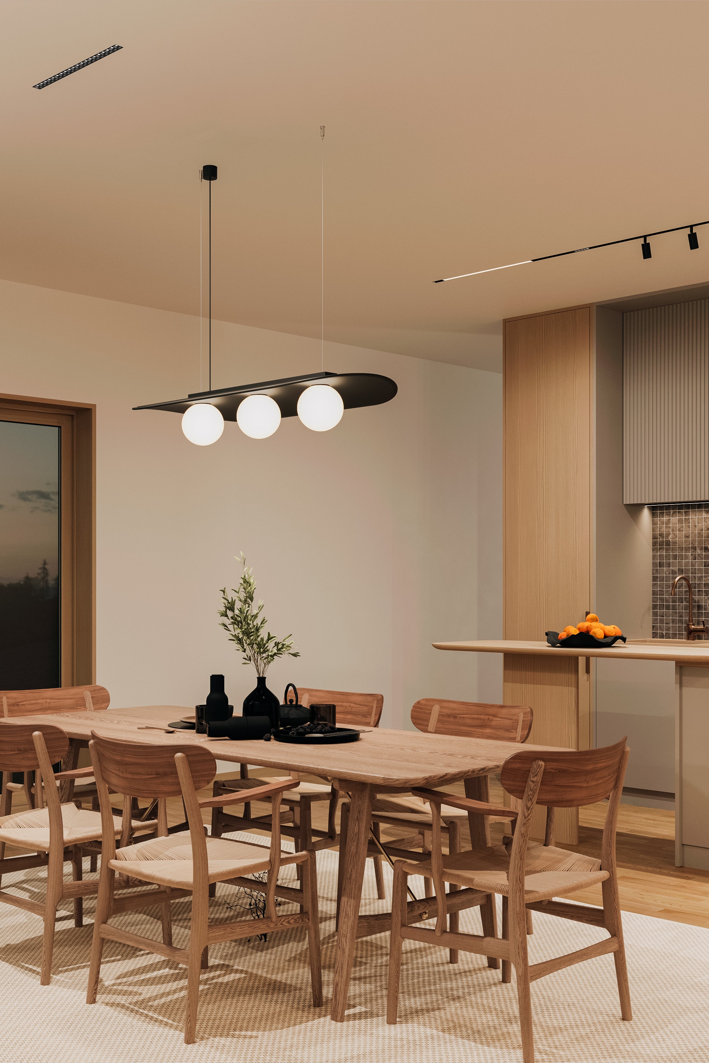 Pendelleuchte AQFELT OVALL BALL