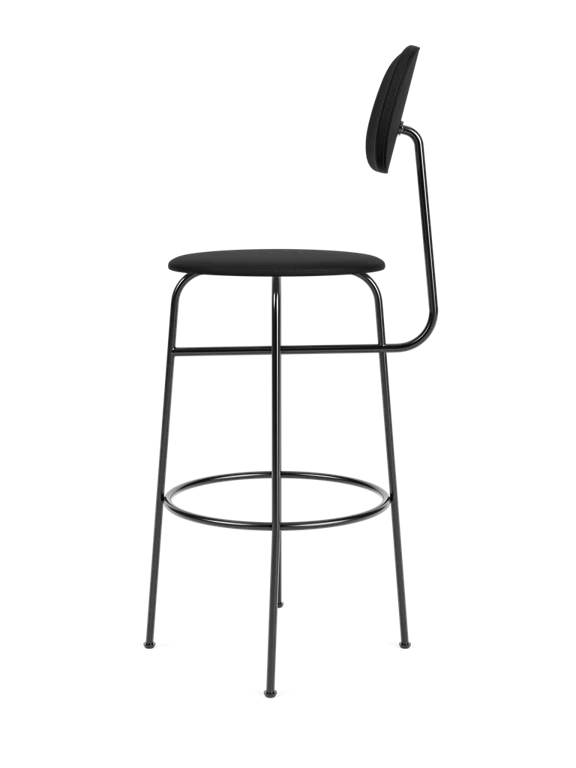 Gestoffeerde kruk AFTEROOM PLUS zwart