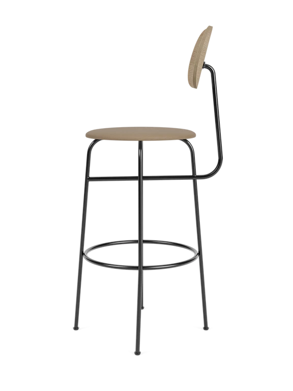 Hocker AFTEROOM PLUS eiken met beige gestofferde zitting