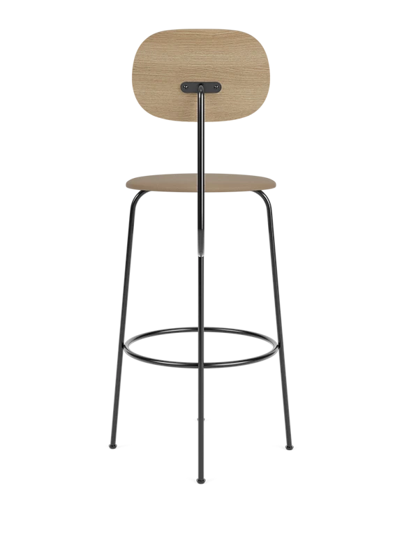 Hocker AFTEROOM PLUS eiken met beige gestofferde zitting