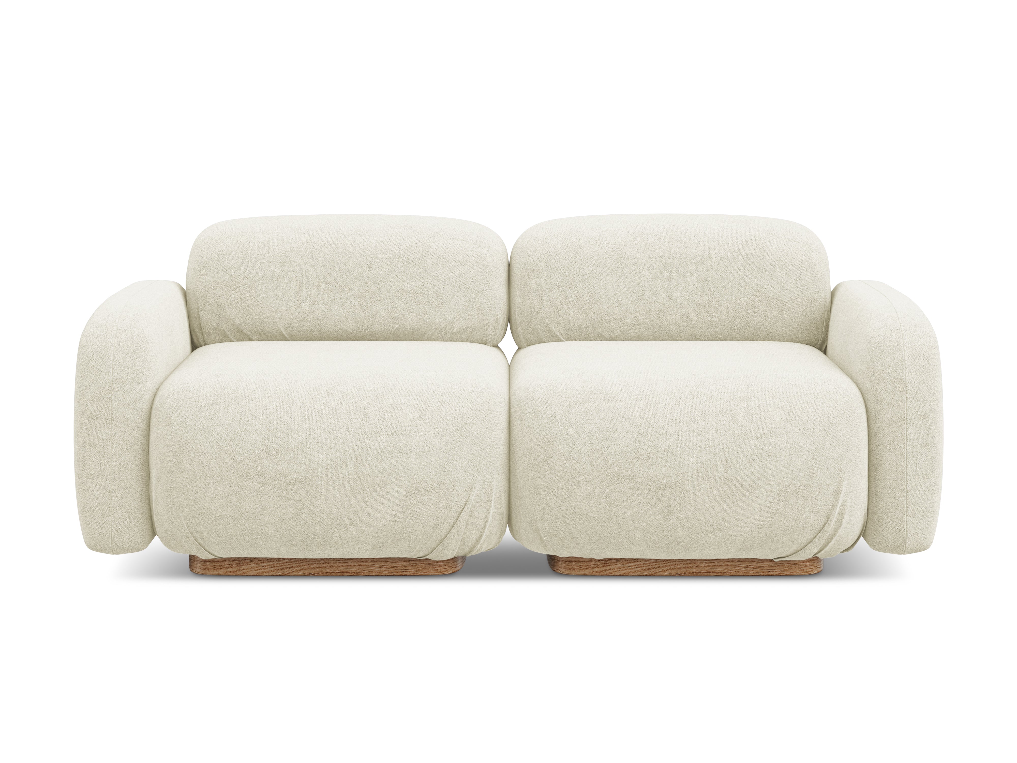 3-Seater Modular Sofa AILANI Ecru Boucle