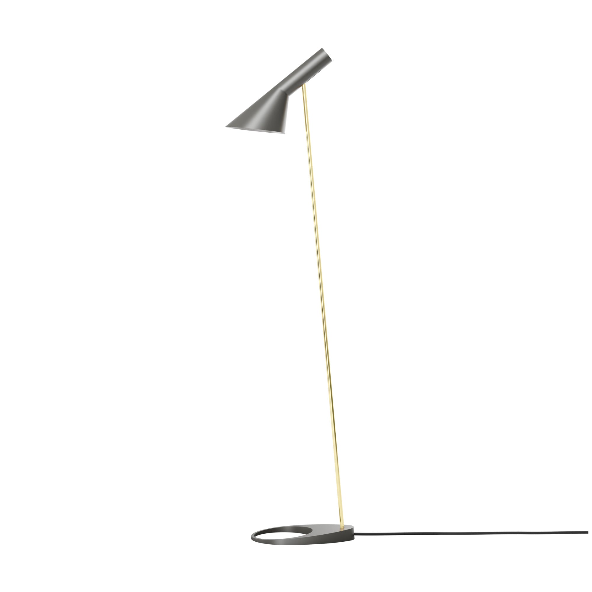 AJ floor lamp warm gray with brass
