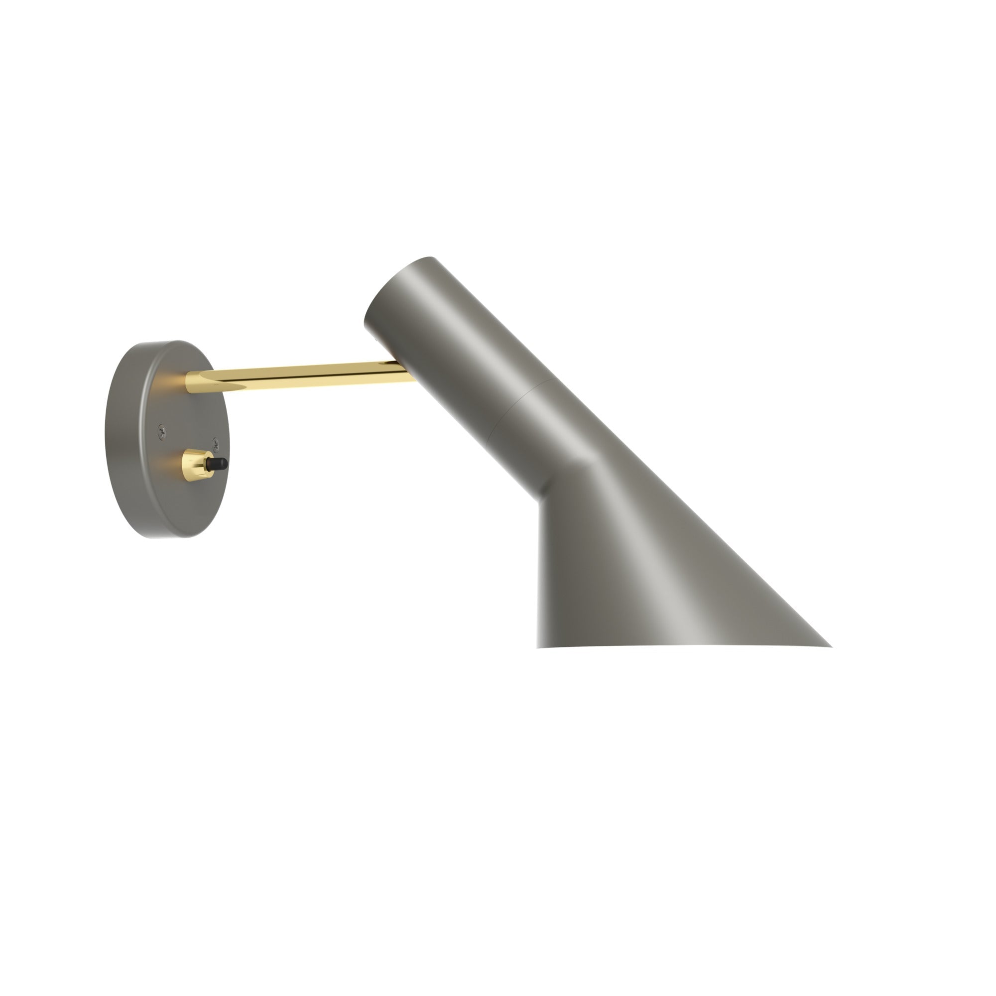 AJ wall lamp warm gray with brass