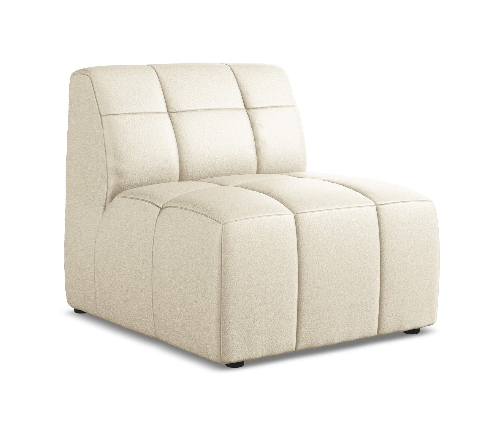 Fauteuil / module ALOHA lichtbeige ecologische leer