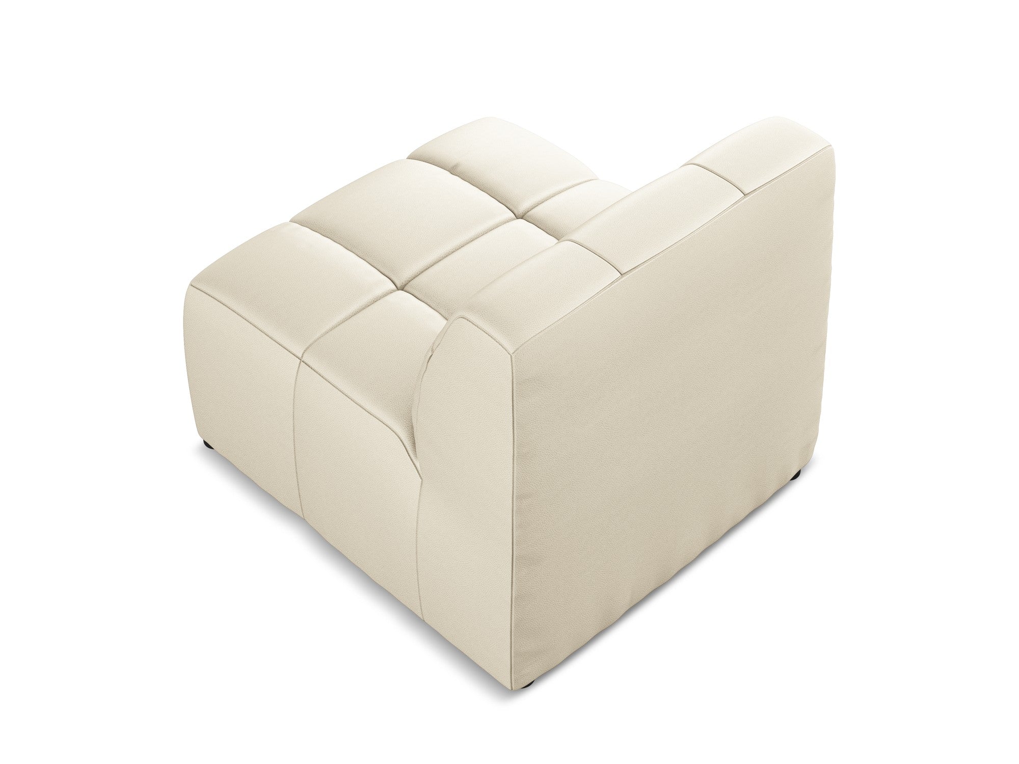 Fauteuil / module ALOHA lichtbeige ecologische leer