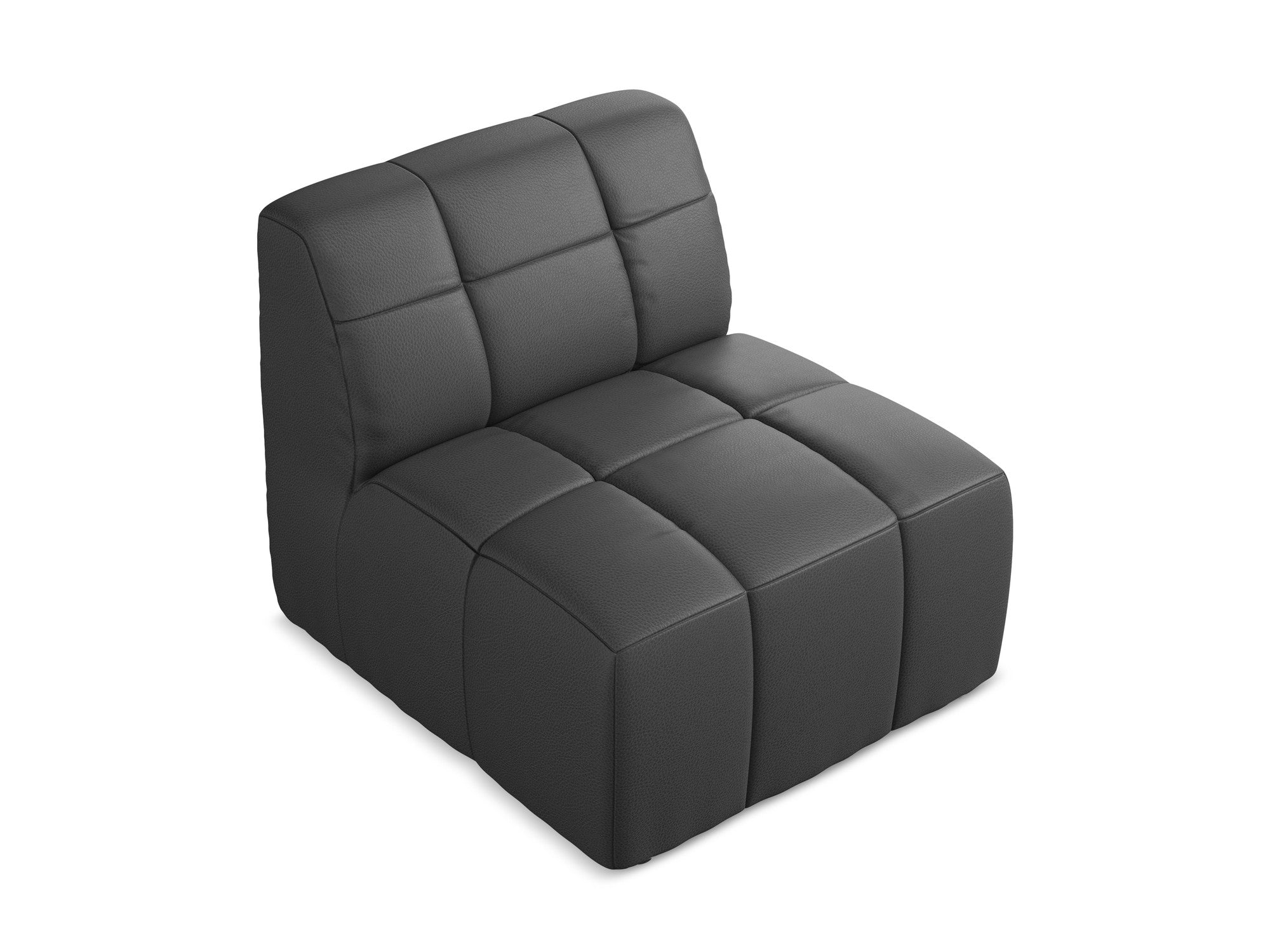 Armchair / module ALOHA gray eco-leather