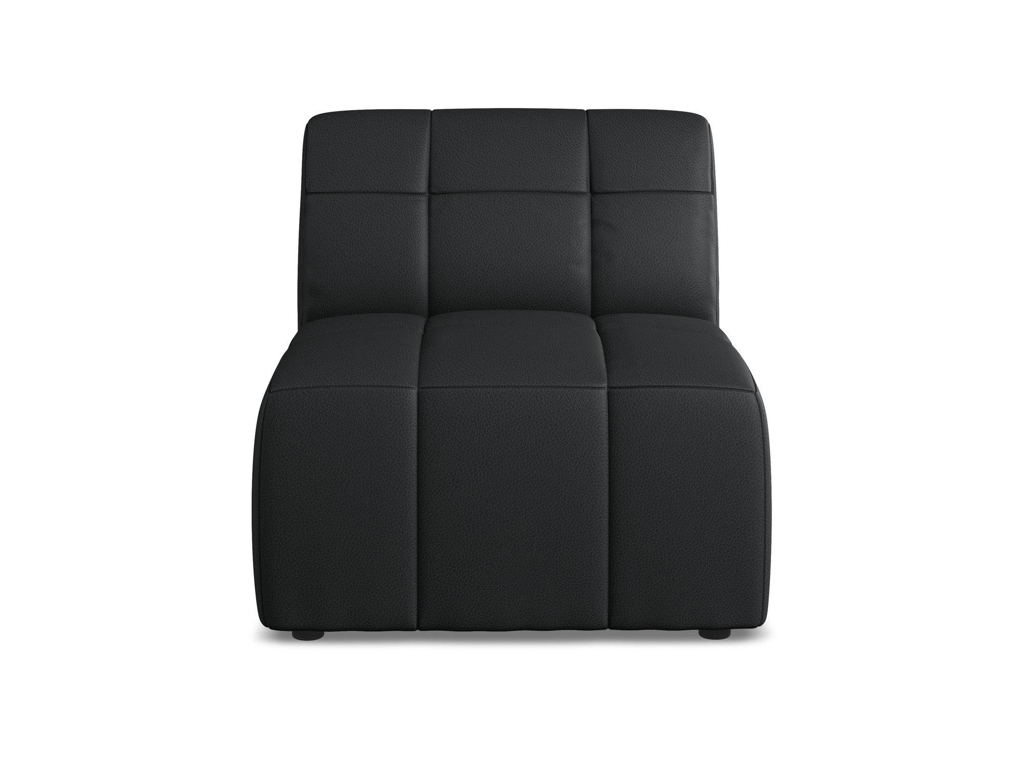 Armchair / module ALOHA black eco-leather