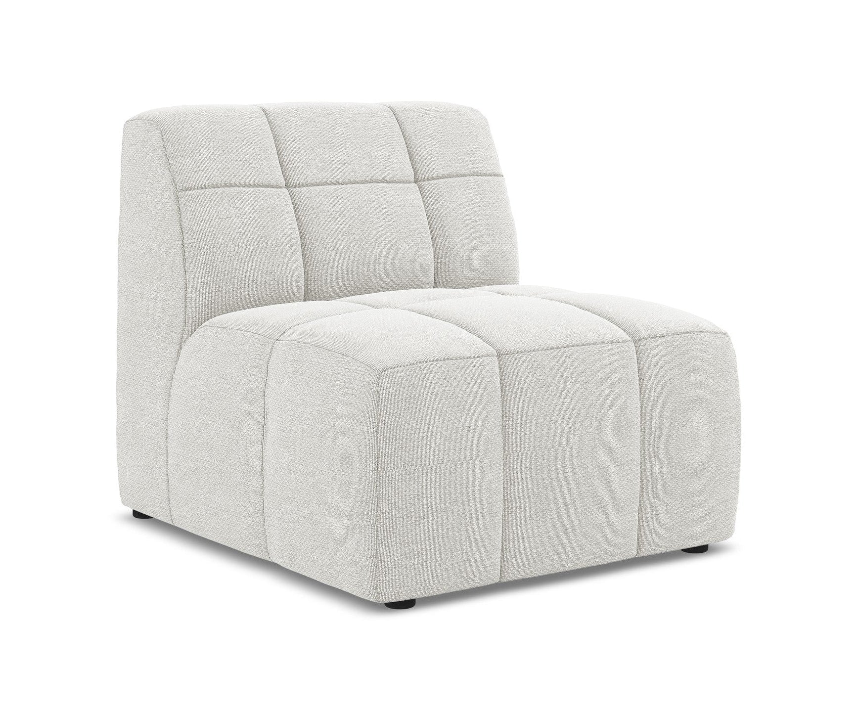 Armchair / module ALOHA white boucle