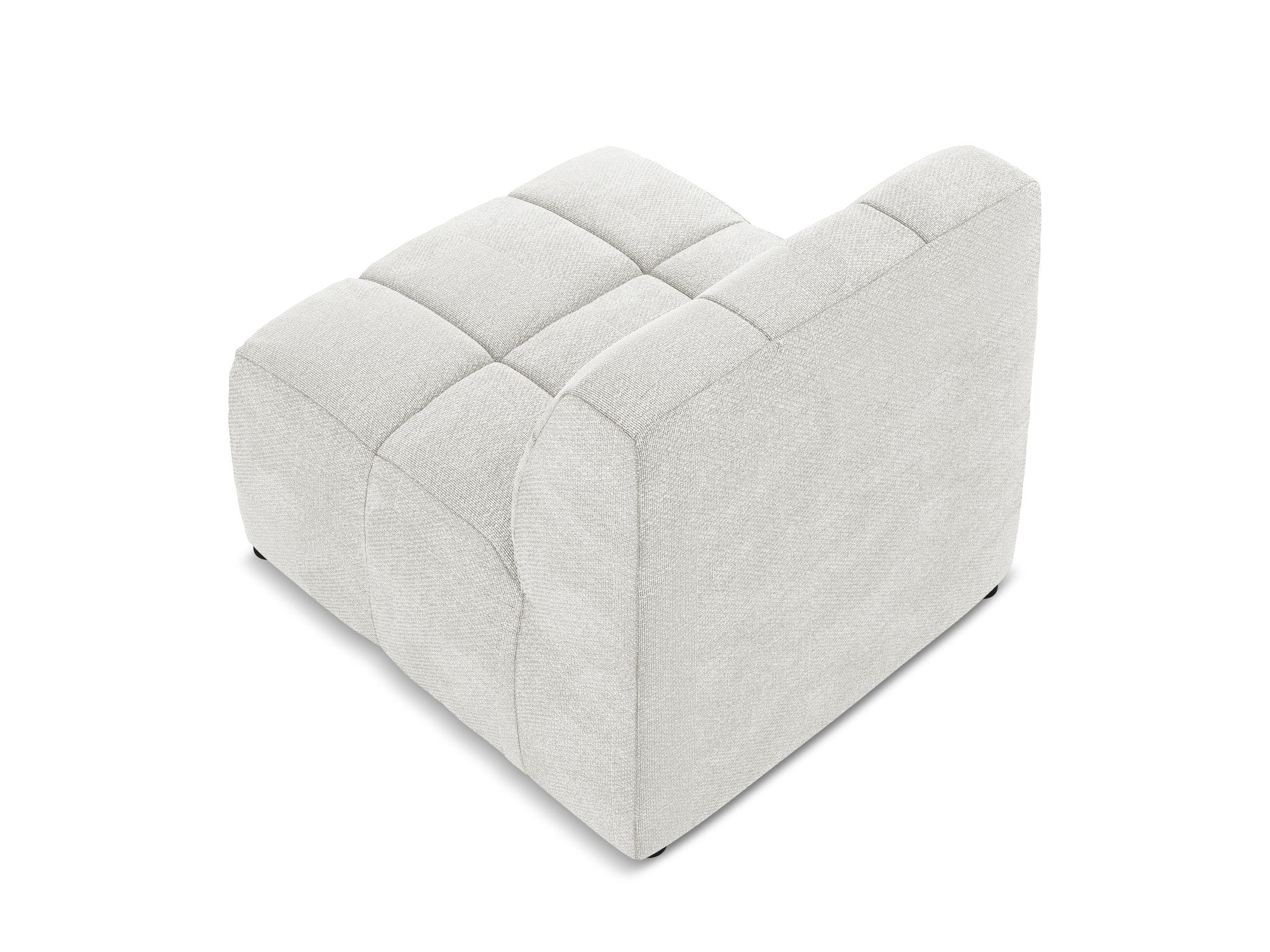 Armchair / module ALOHA white boucle