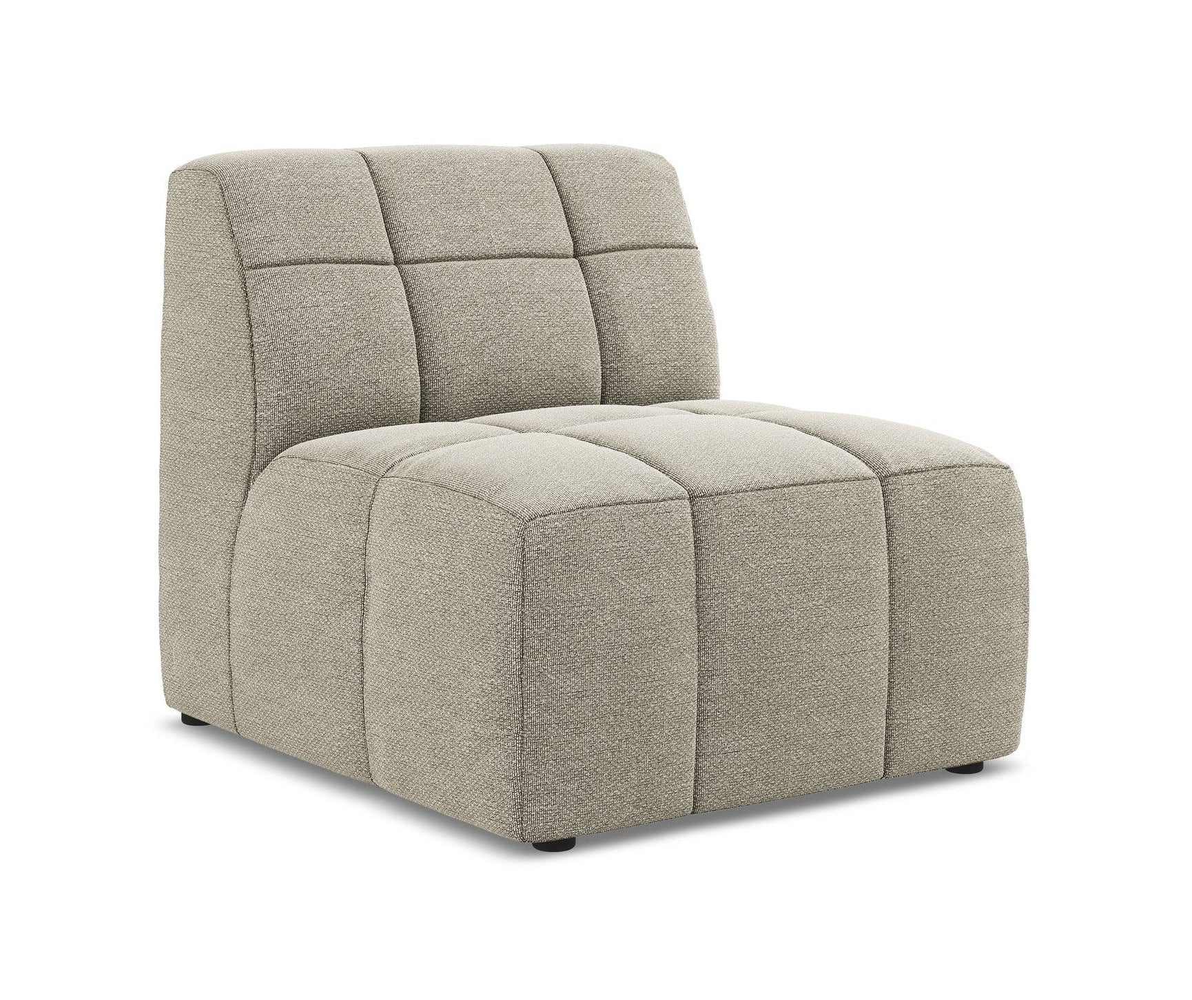 Armchair / module ALOHA taupe boucle