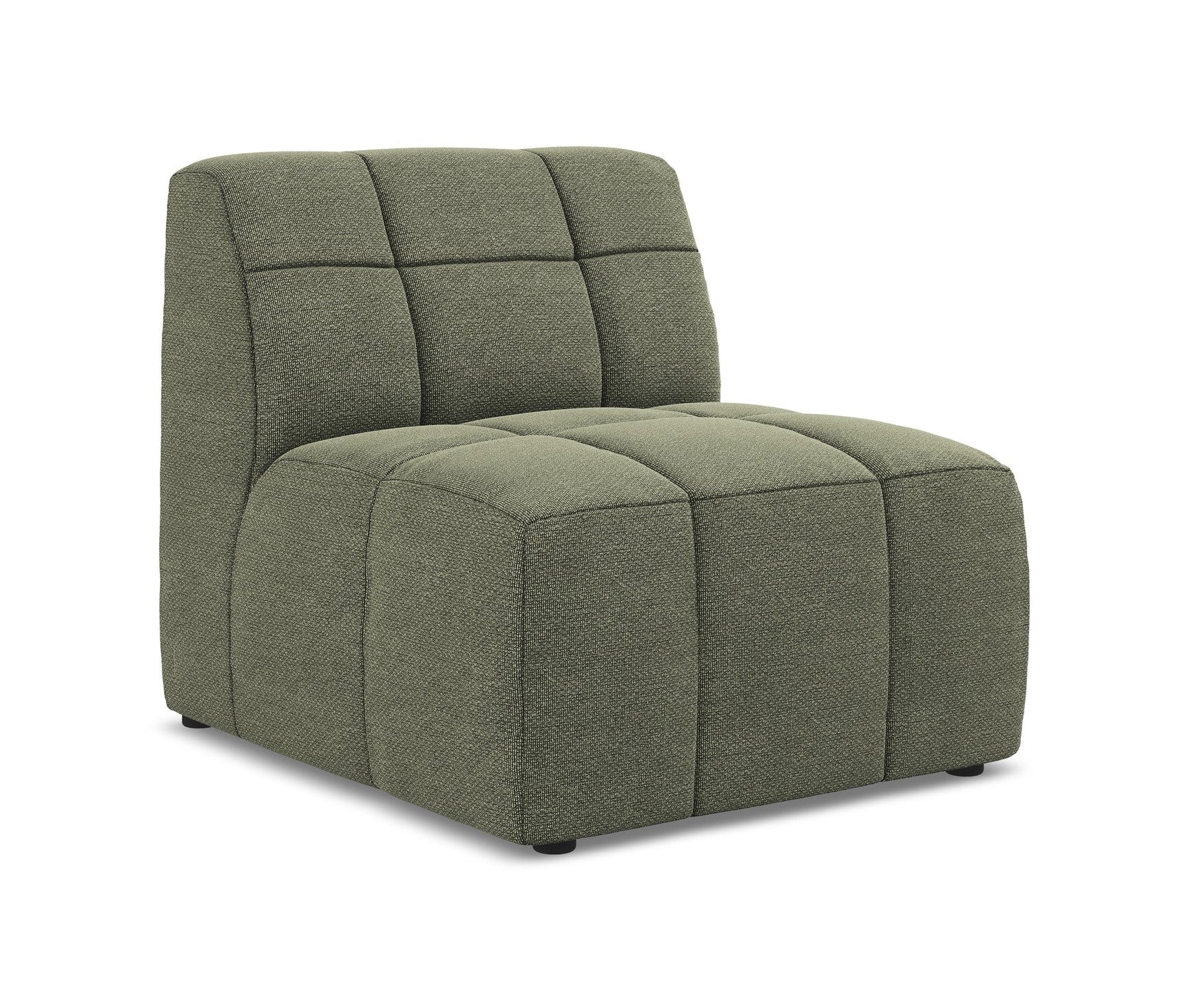Armchair / module ALOHA olive boucle