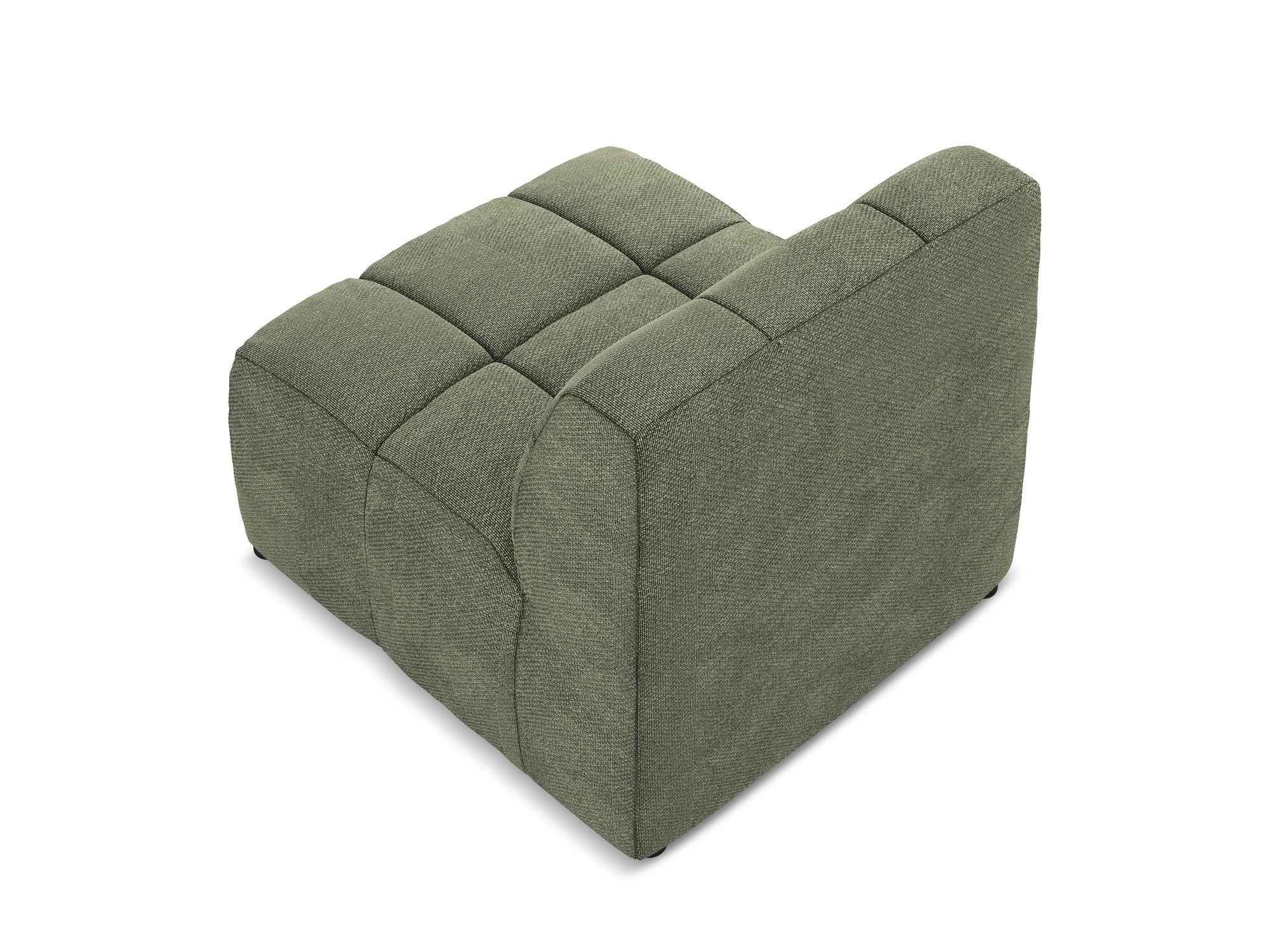 Armchair / module ALOHA olive boucle