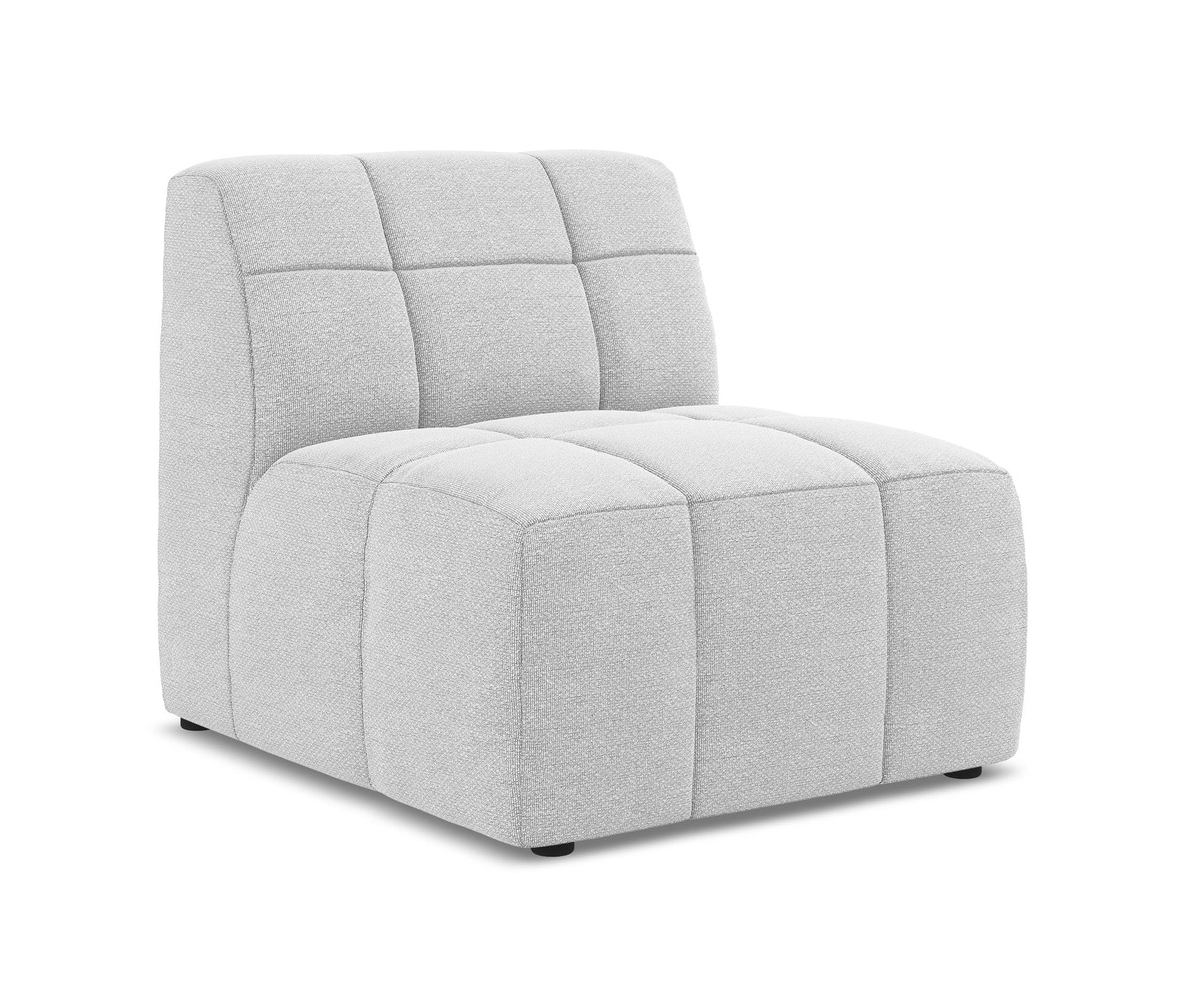 Armchair / module ALOHA silver boucle