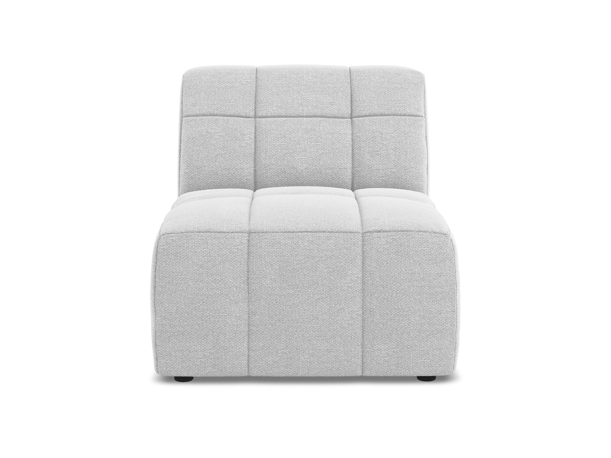Armchair / module ALOHA silver boucle