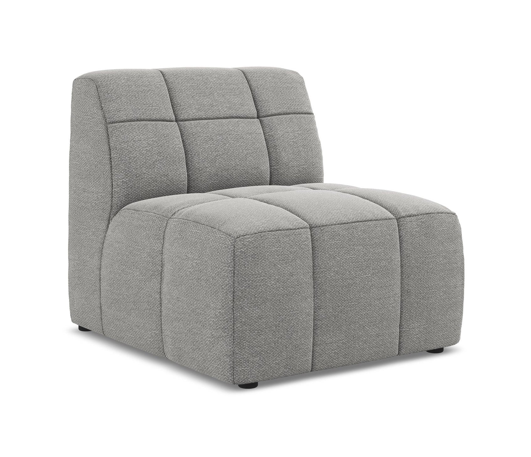 Armchair / module ALOHA light gray boucle
