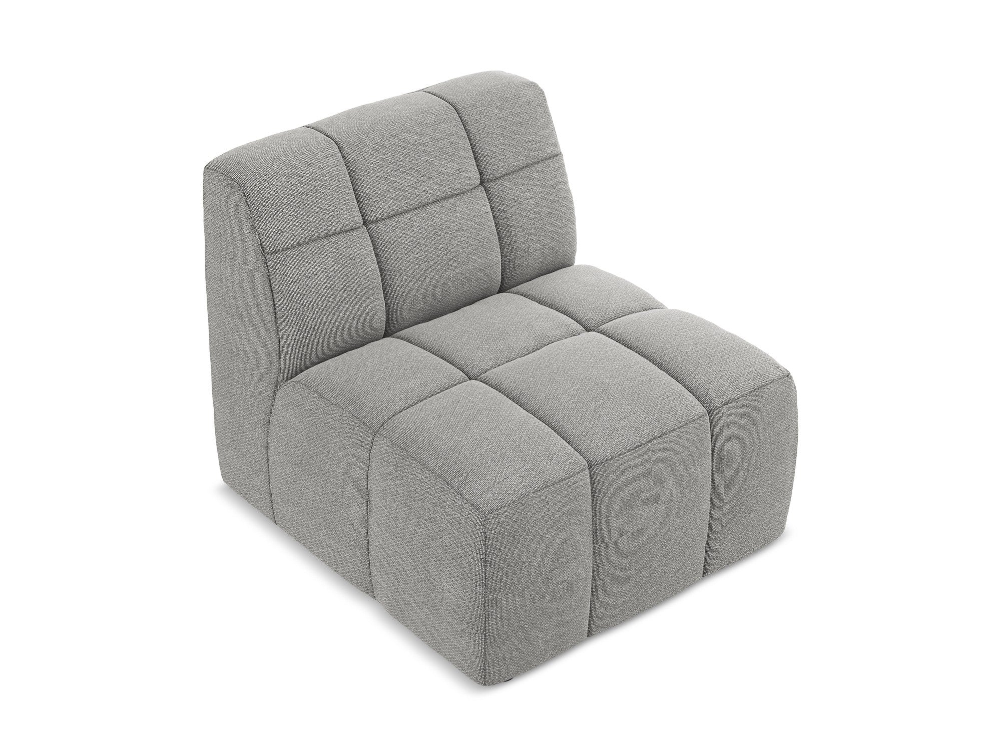 Armchair / module ALOHA light gray boucle