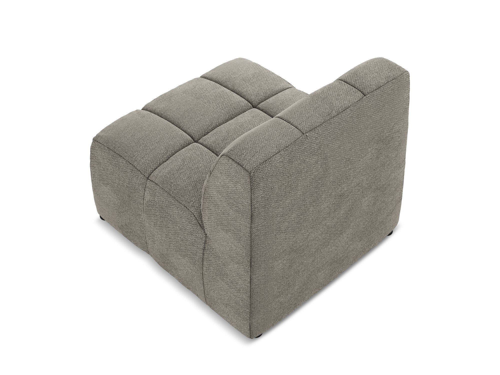 Armchair / module ALOHA gray boucle