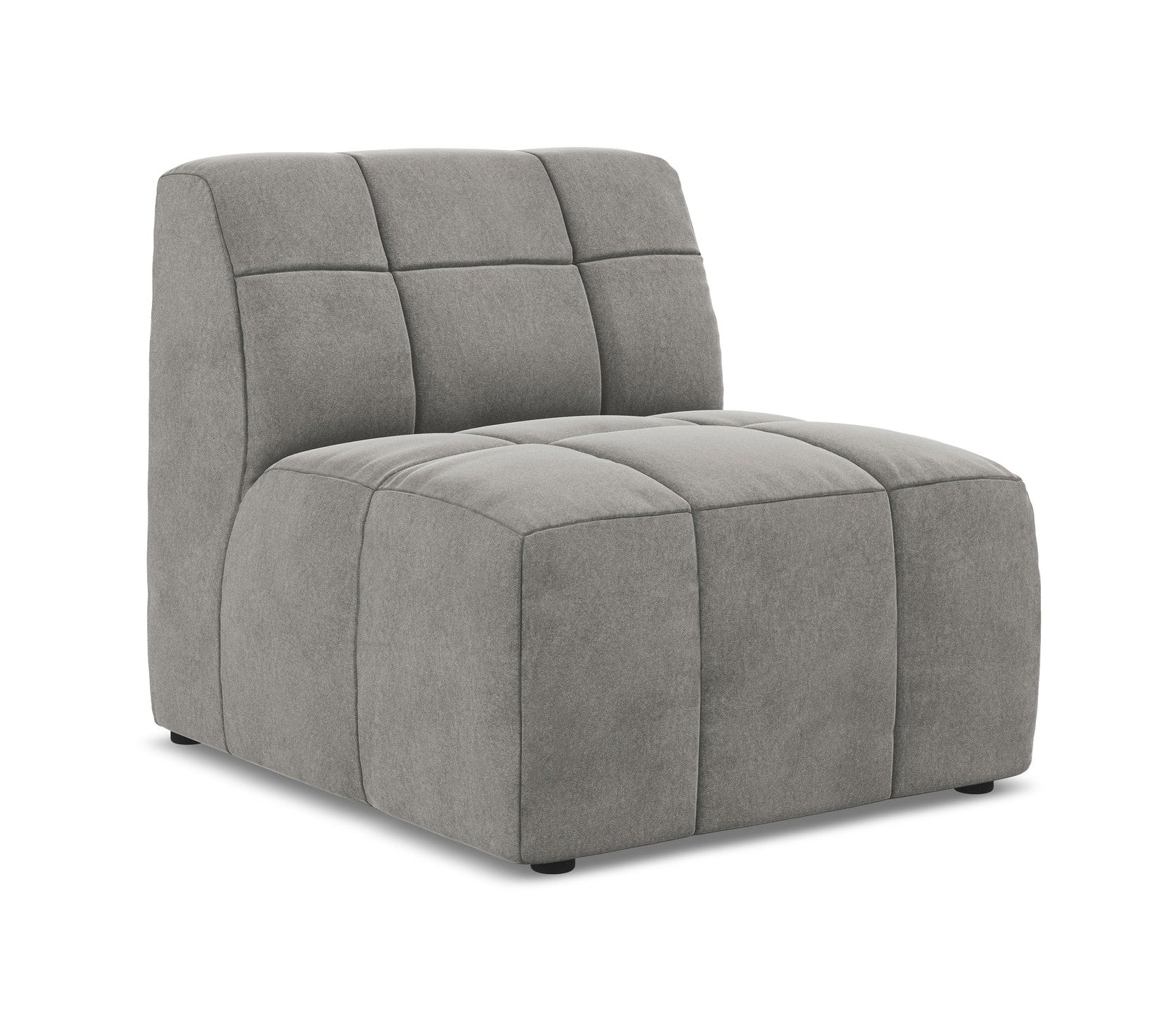 Armchair / velvet module ALOHA gray