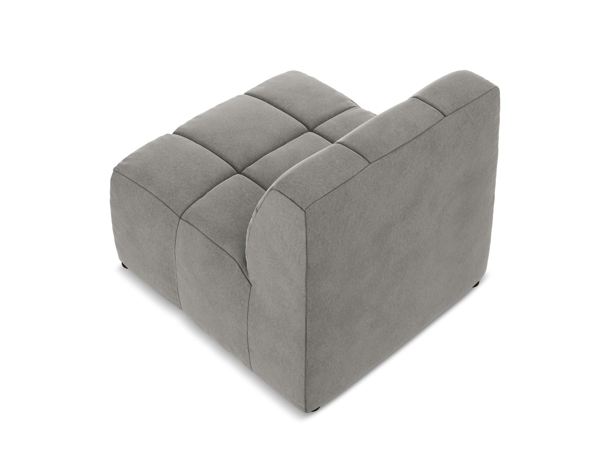 Armchair / velvet module ALOHA gray