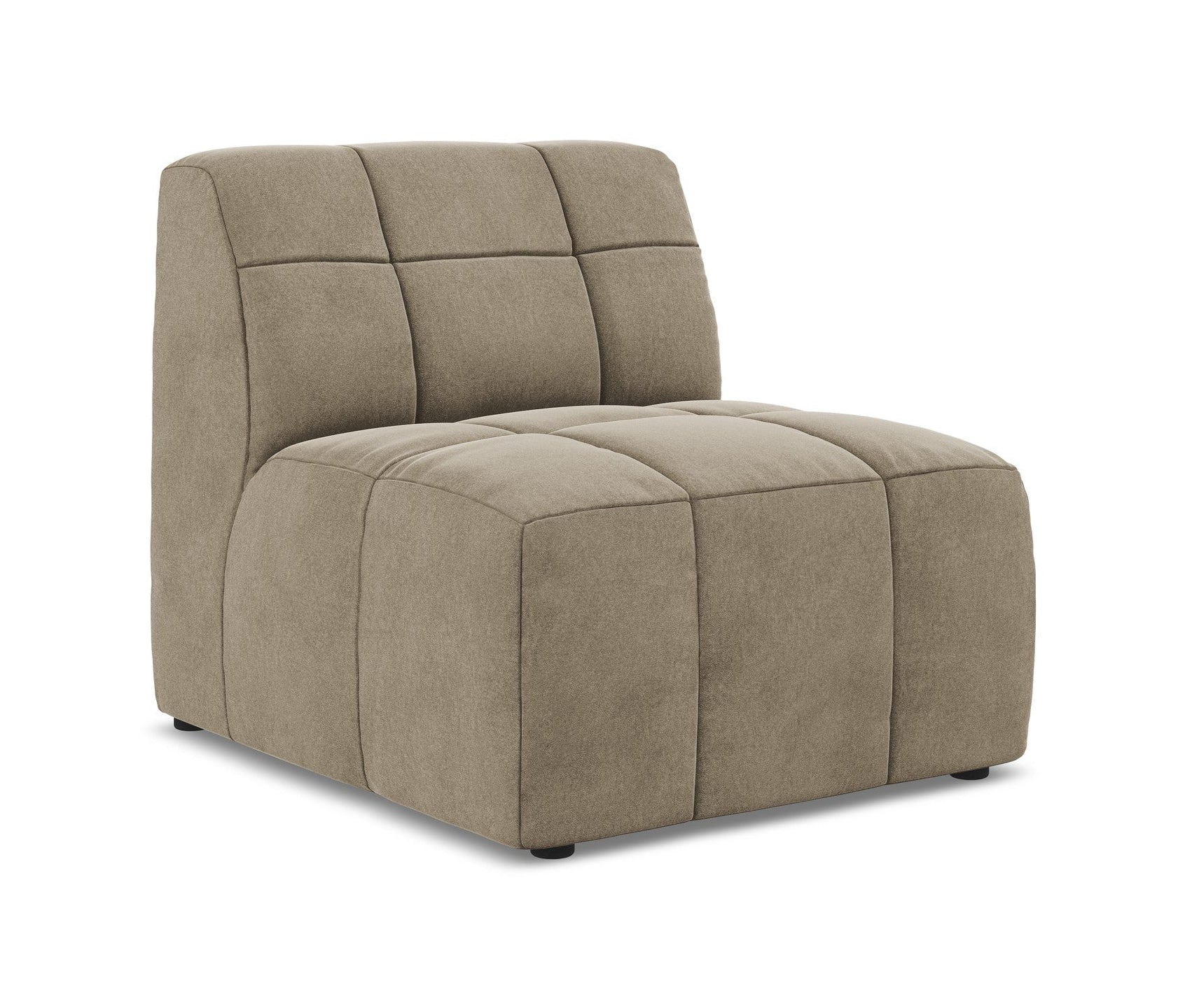 Fauteuil / modulaire fluwelen ALOHA beige