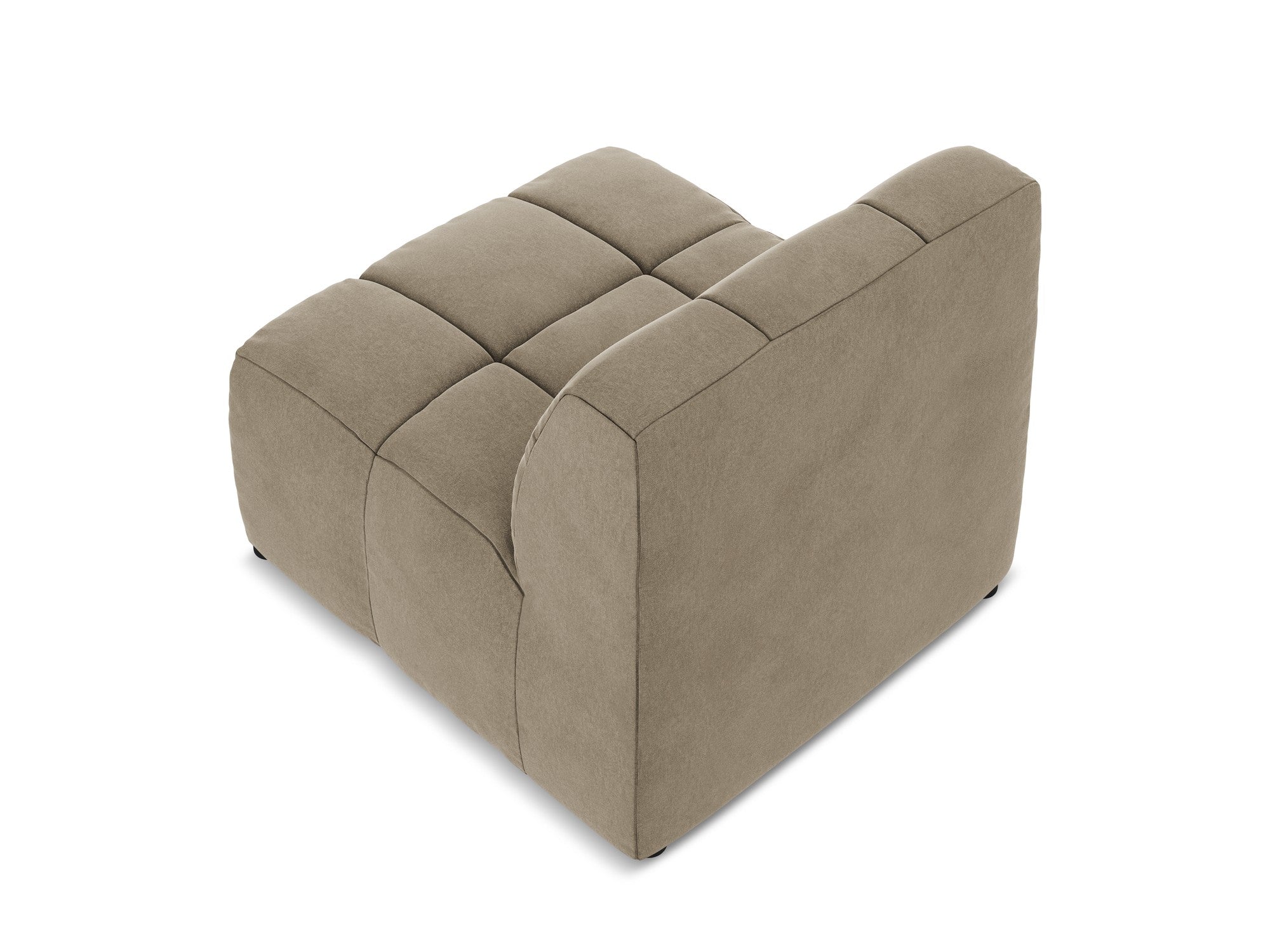Fauteuil / modulaire fluwelen ALOHA beige